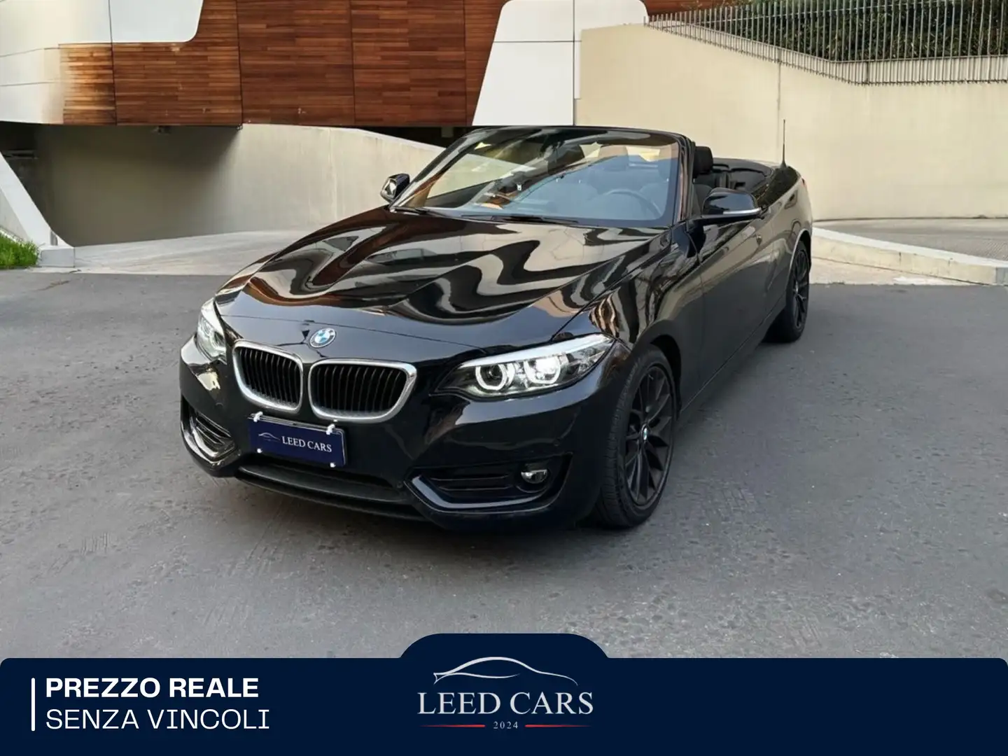 BMW 220 220i Cabrio Advantage auto my18 Nero - 1
