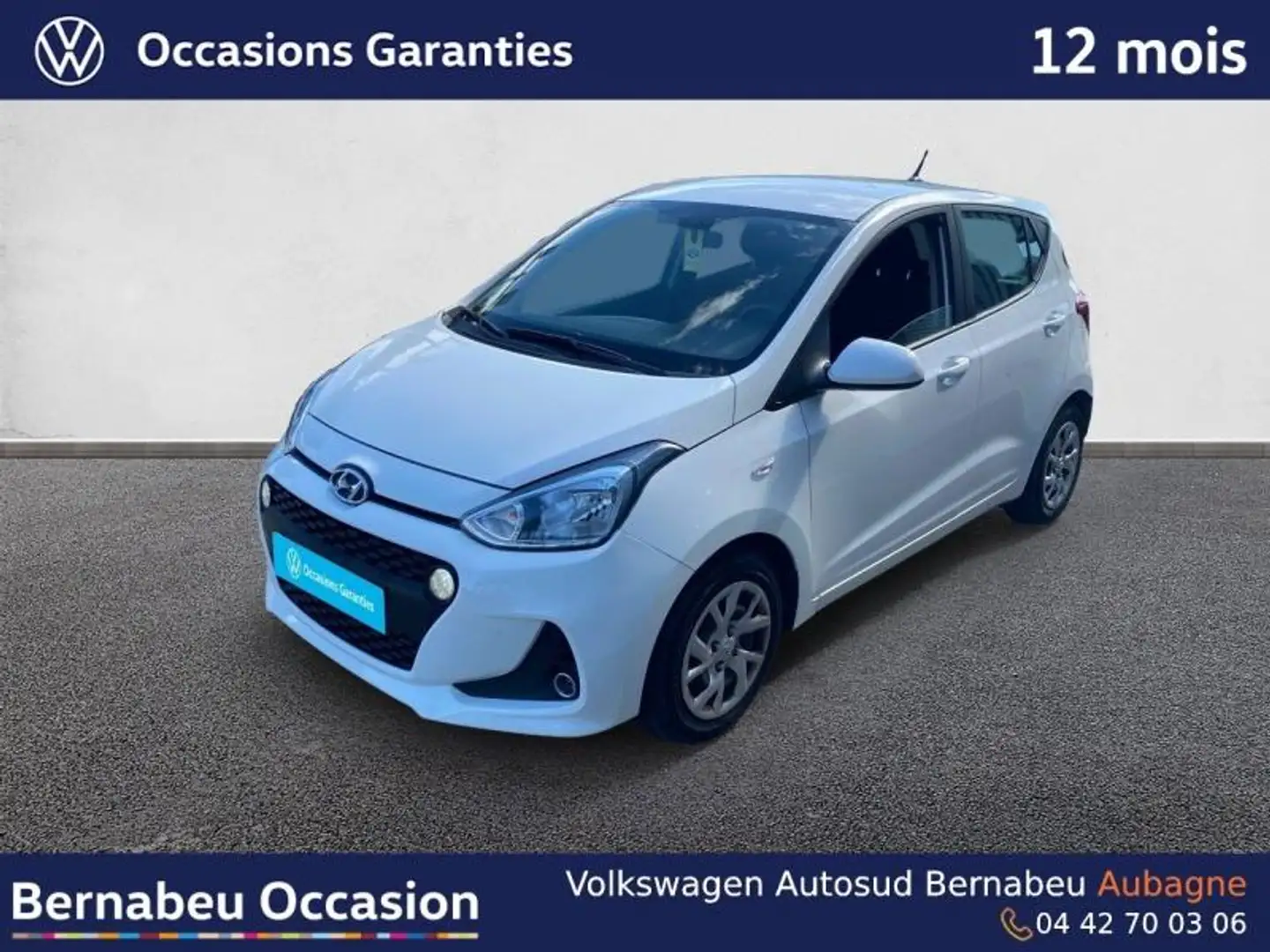 Hyundai i10 1.2 87ch Intuitive Blanc - 1