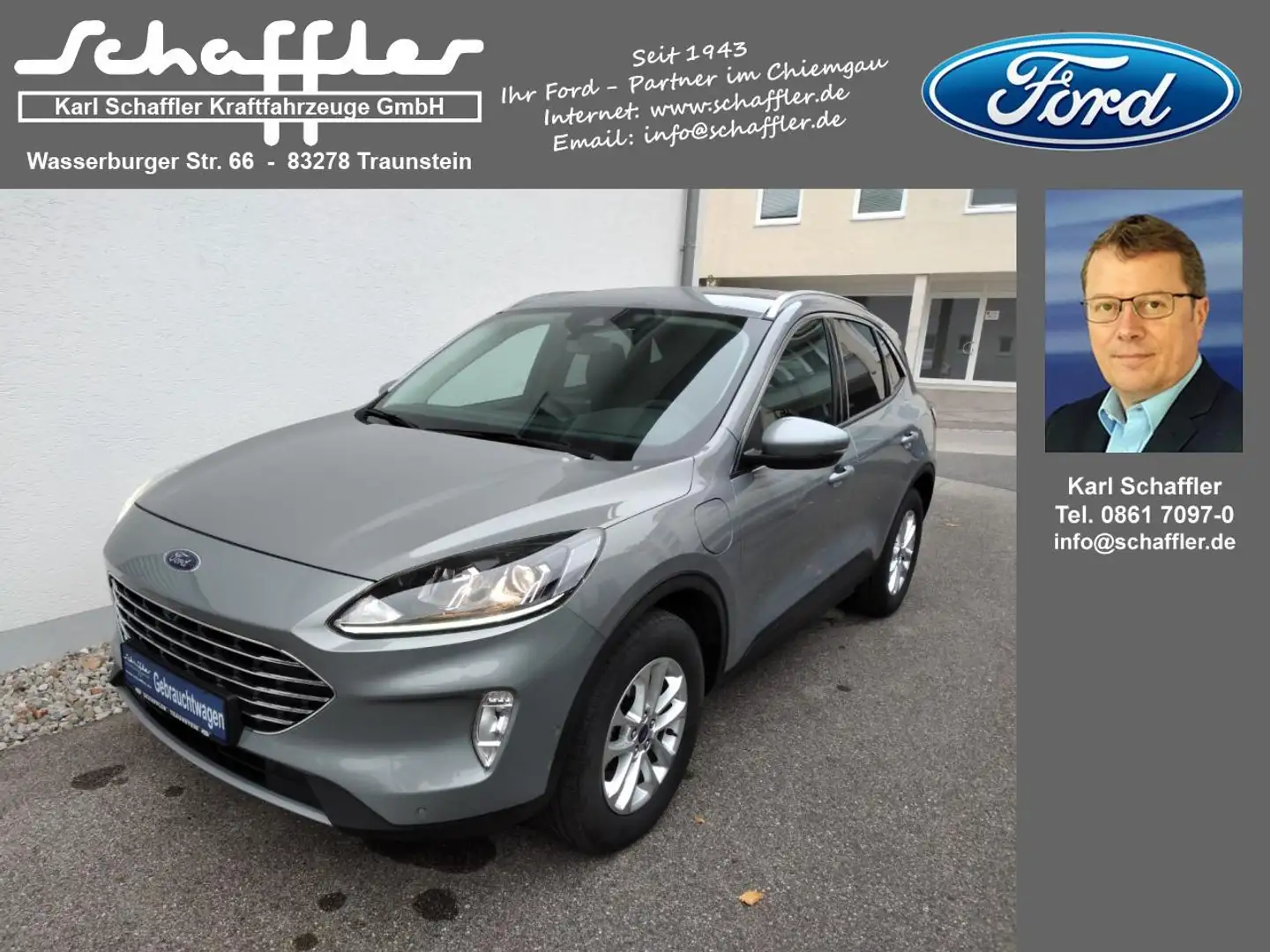 Ford Kuga Plug-In Hybrid Titanium Gris - 1