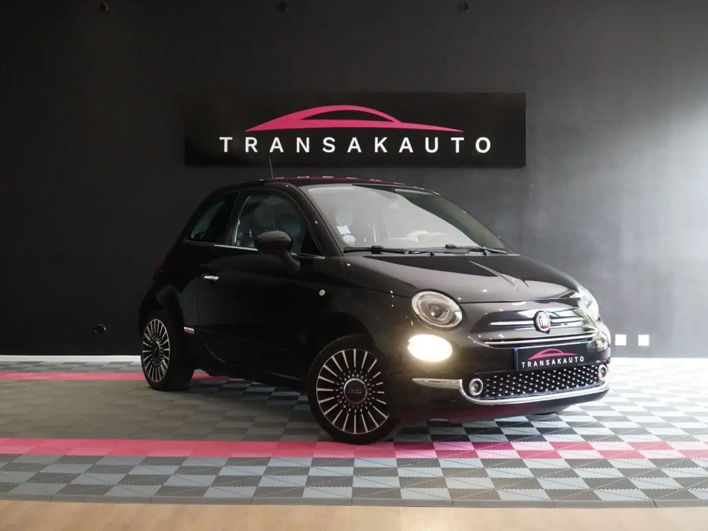 Fiat 500 SERIE 4 1.2 69 ch Lounge Zwart - 1