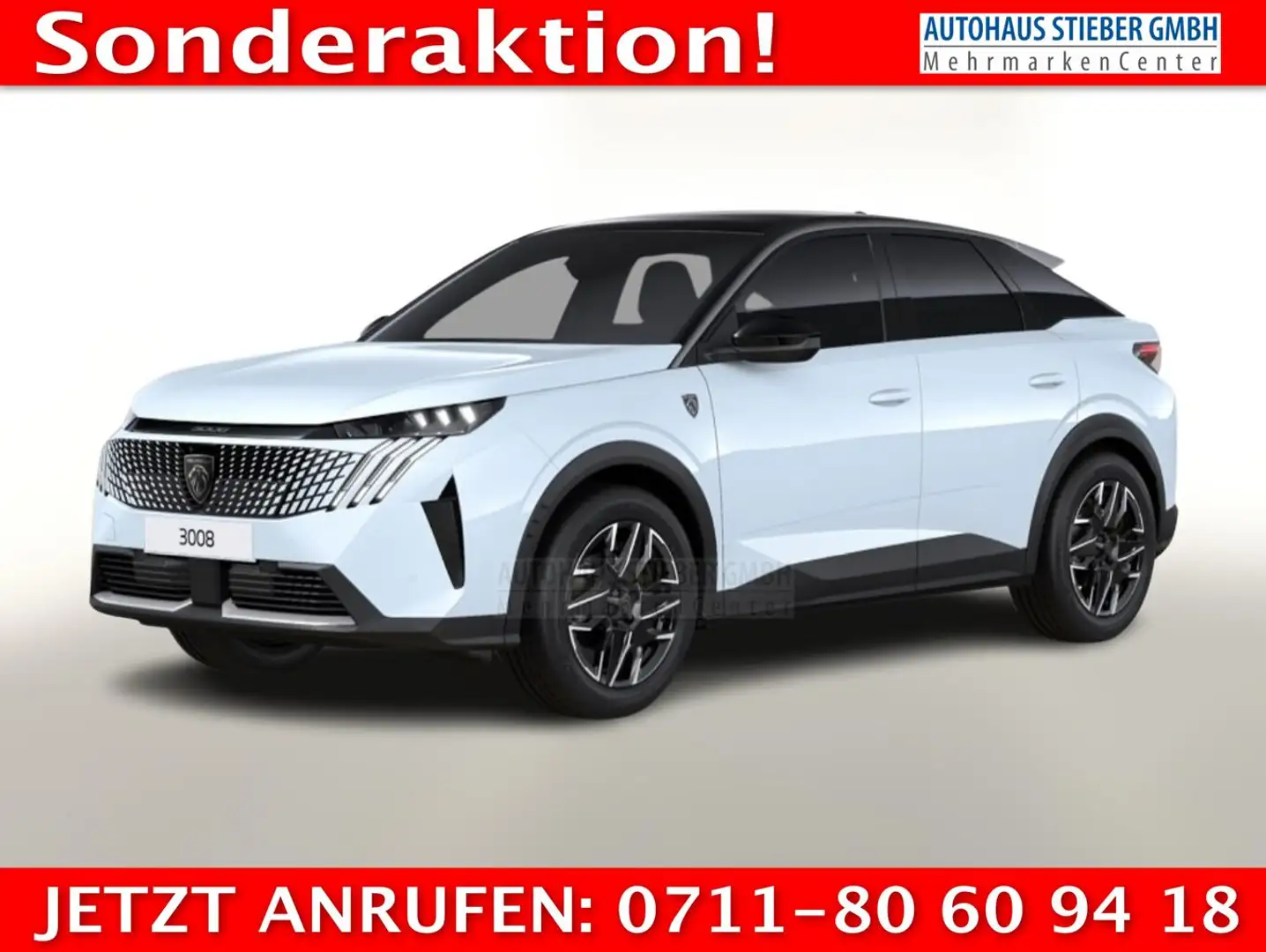 Peugeot 3008 MHEV 136 GT Matrix ACC SHZ Nav 360° Keyless 100... Білий - 1