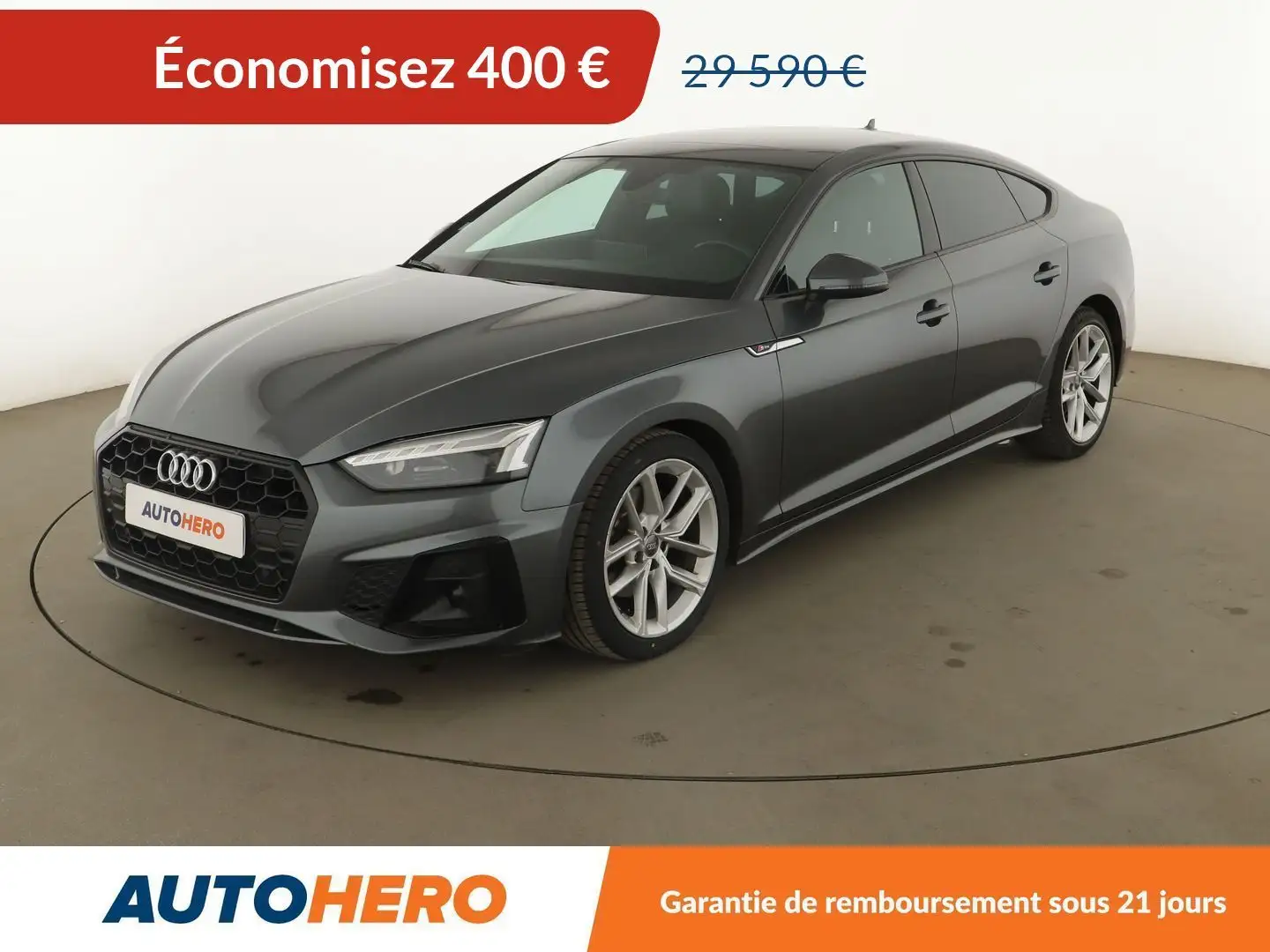 Audi A5 35 TDI S Line S Tronic 7 Gris - 1