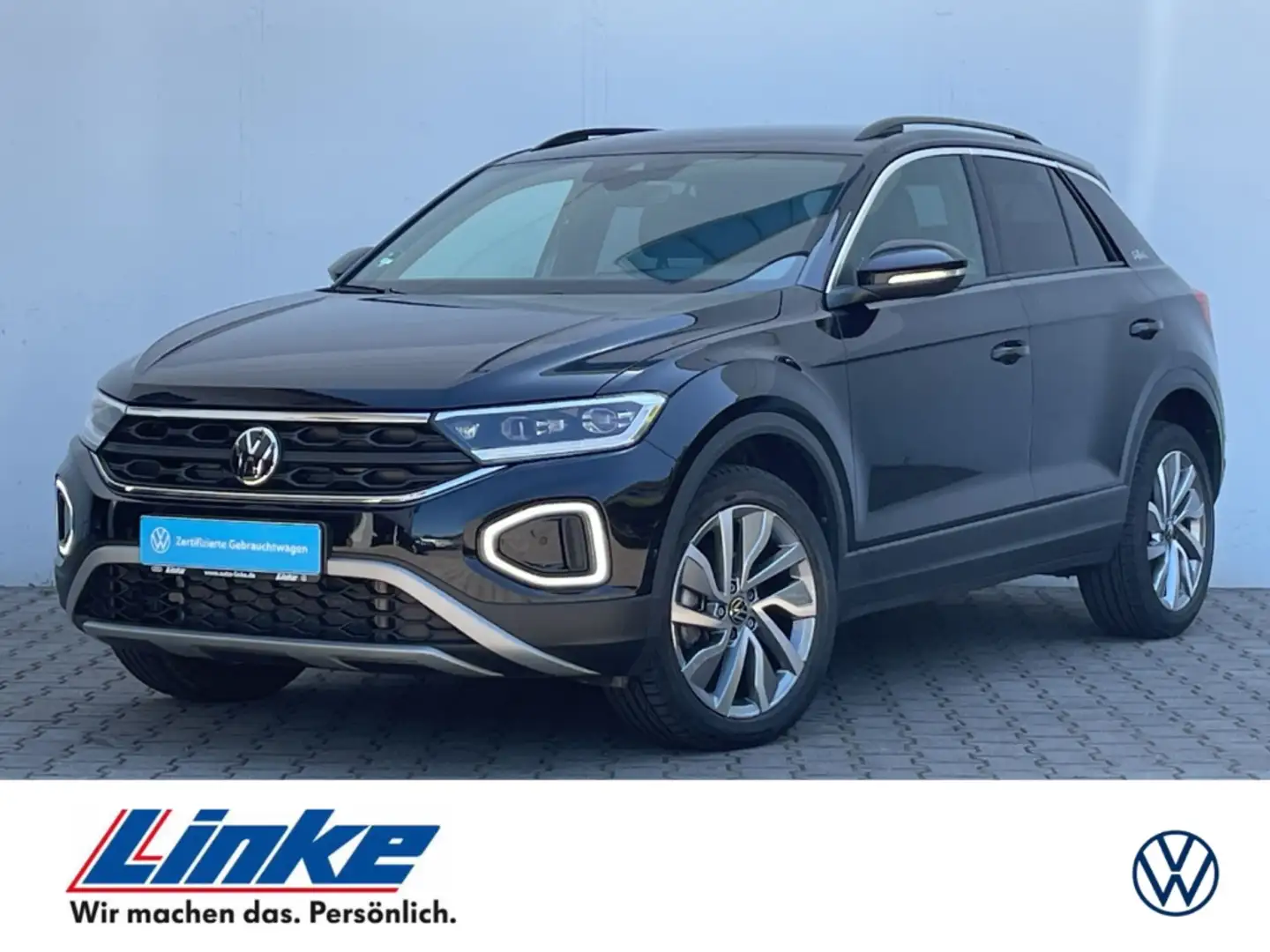 Volkswagen T-Roc 1.5 TSI DSG Goal AHK/Kamera/ACC/Navi/App-Connect Schwarz - 1