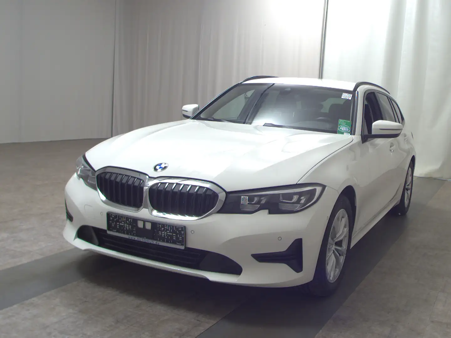 BMW 320 dA Touring Adv. T-Leder Navi LC prof. LED Blanc - 2