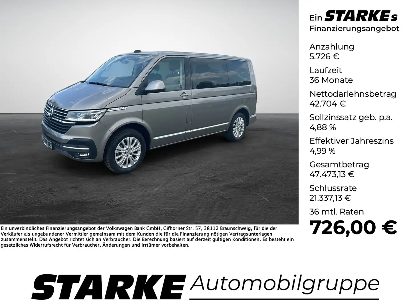 Volkswagen T6 Multivan T6.1 2.0 TDI Generation Six Beige - 1