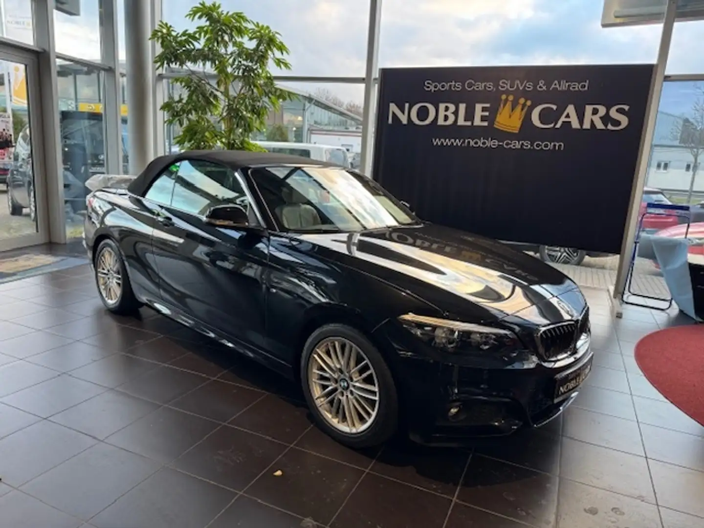 BMW 230 i Cabrio M Sport LED NAVI ALU Schwarz - 1