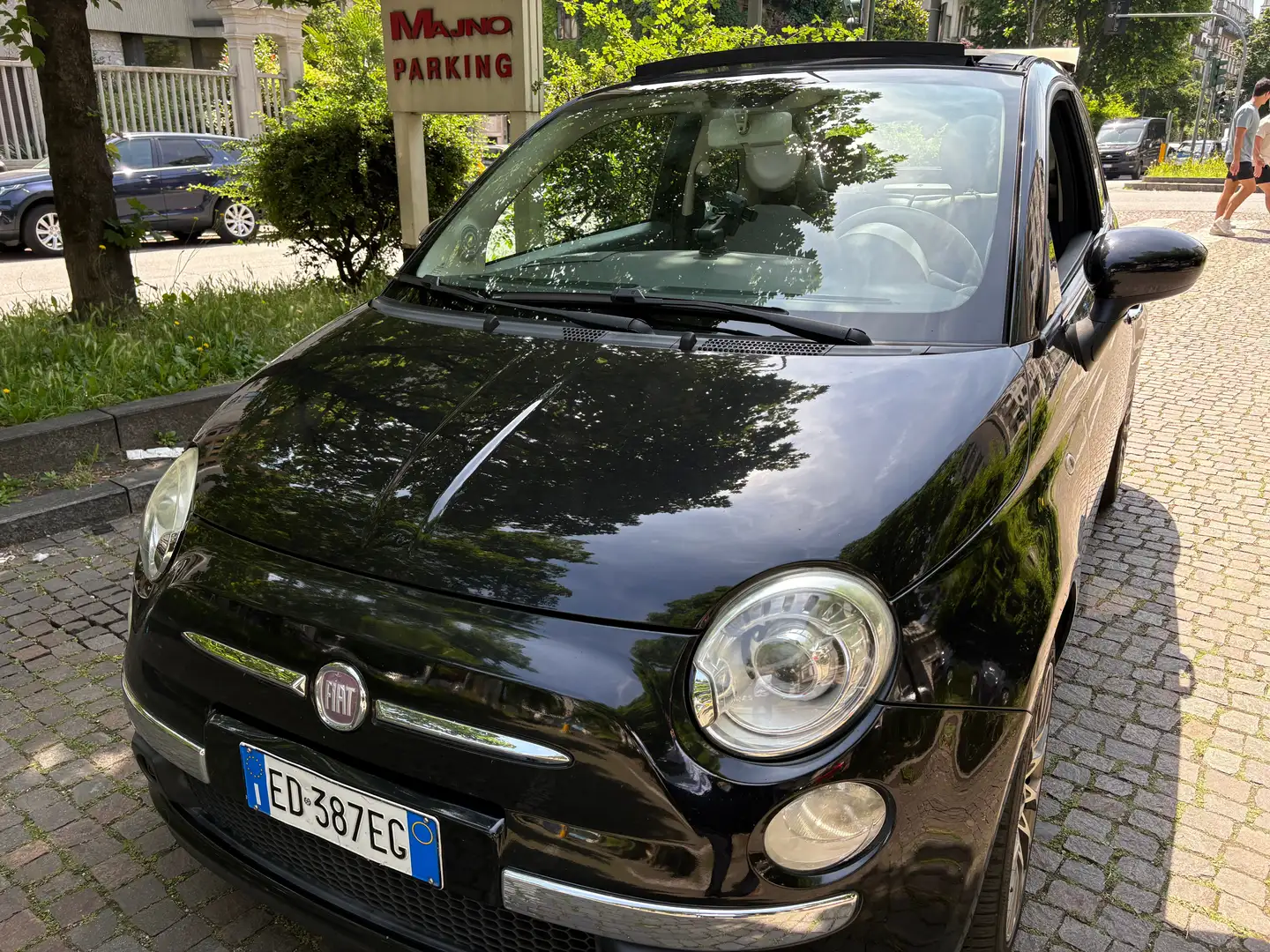 Fiat 500C 1.4 16v Lounge 100cv automatico Nero - 2