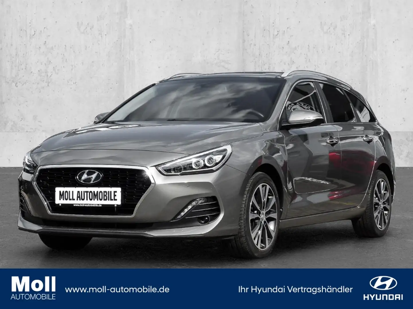 Hyundai i30 Premium El. Panodach Navi LED Apple CarPlay Androi siva - 1