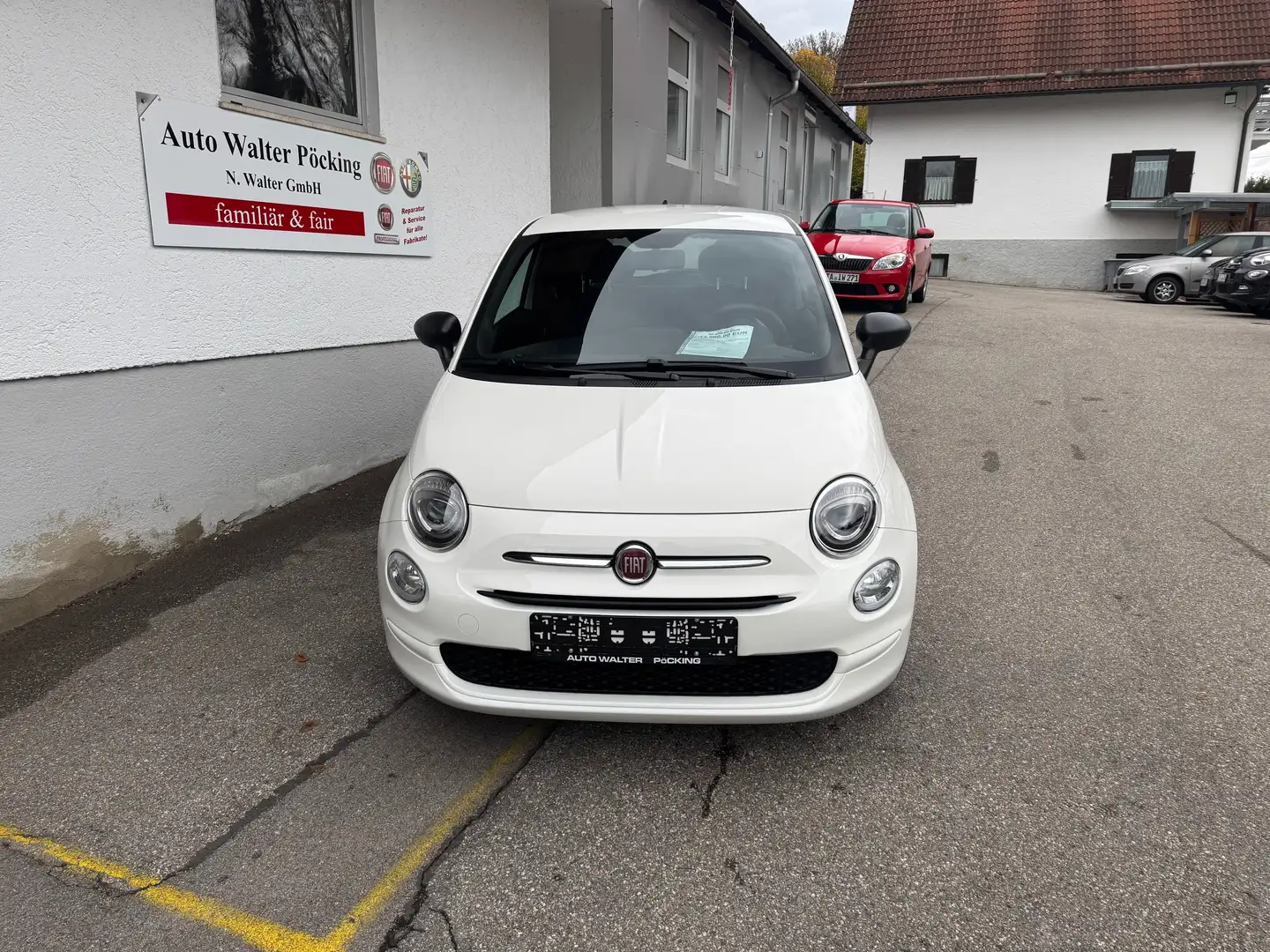 Fiat 500 1.0 Hybrid, Klima, Esp, DAB, ZV, eFH Weiß - 2