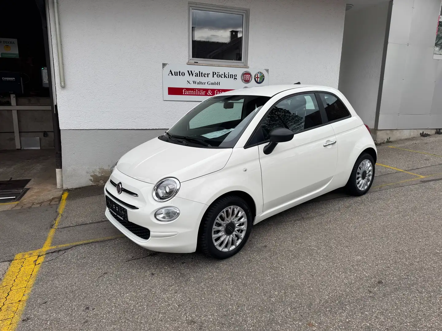 Fiat 500 1.0 Hybrid, Klima, Esp, DAB, ZV, eFH Weiß - 1