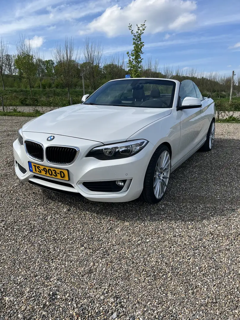 BMW 218 cabrio Wit - 1