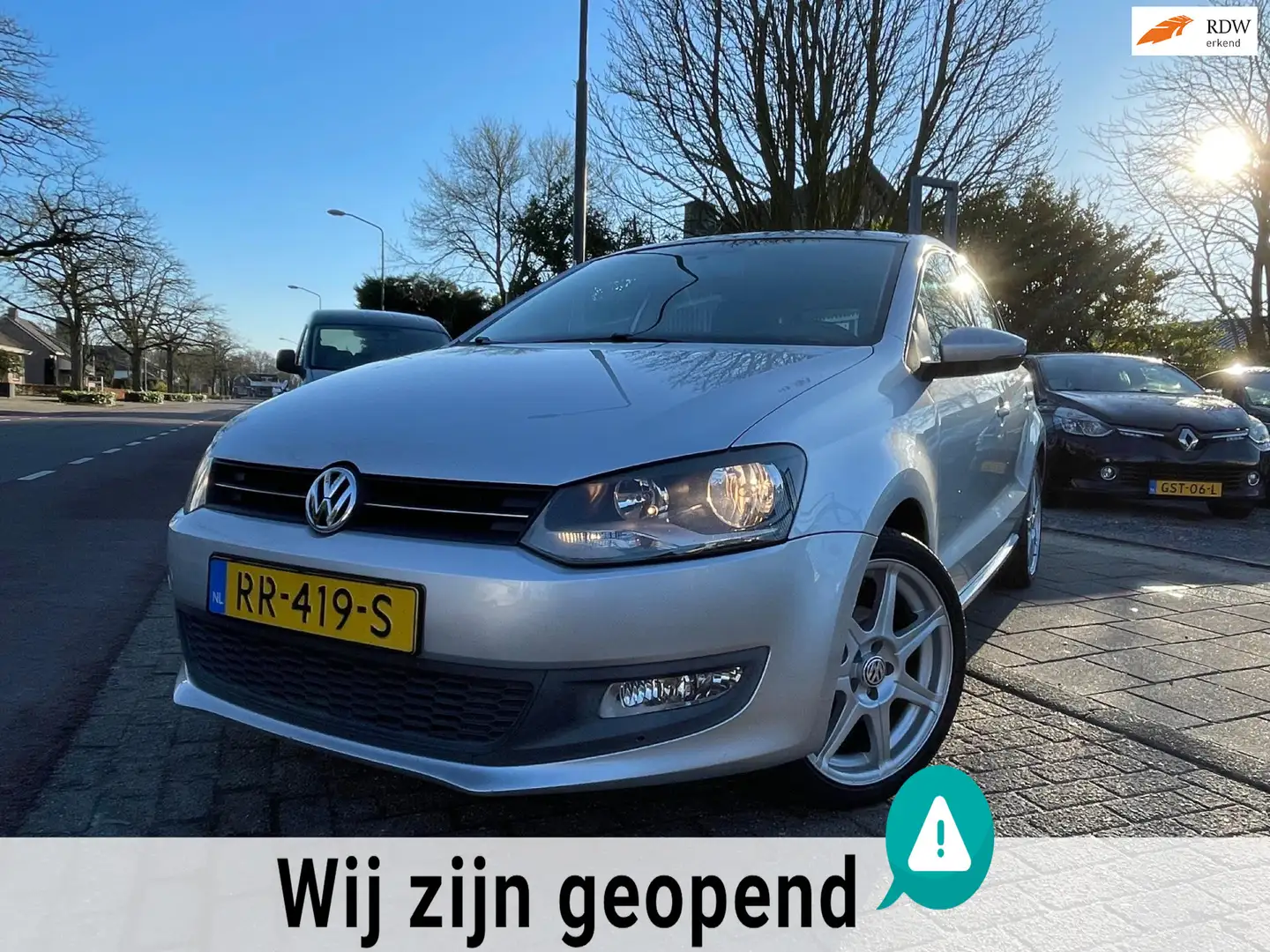 Volkswagen Polo 1.2-12V A-C Elek Pakket 17” Pdc CarPlay 5-Drs Gris - 1