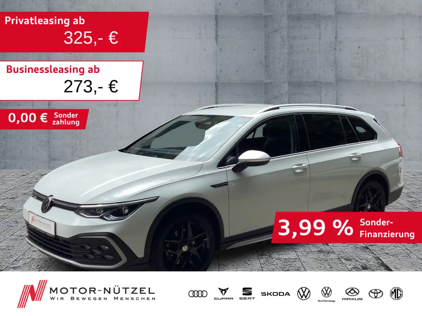 Volkswagen Golf Variant Golf VIII Alltrack 2.0TDI LEDplus+NAV+AHK+STDHZG Blanc - 1