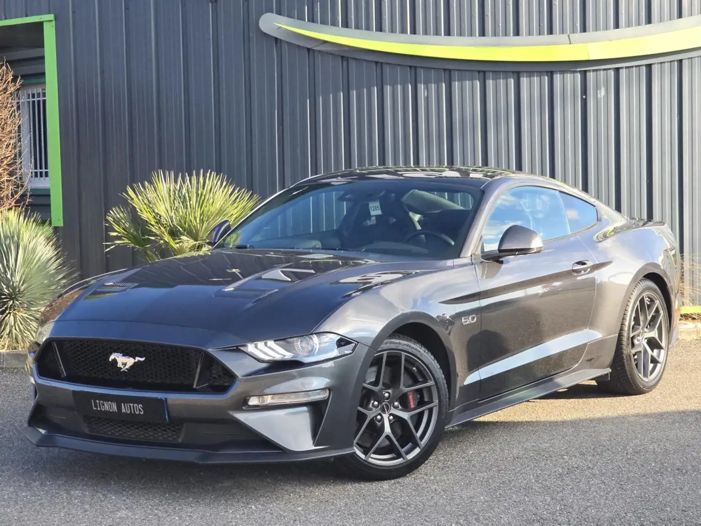 Ford Mustang GT 5.0 V8 Fastback 450 Ch BVA10 - RECARO - 1ER MAI Gris - 1