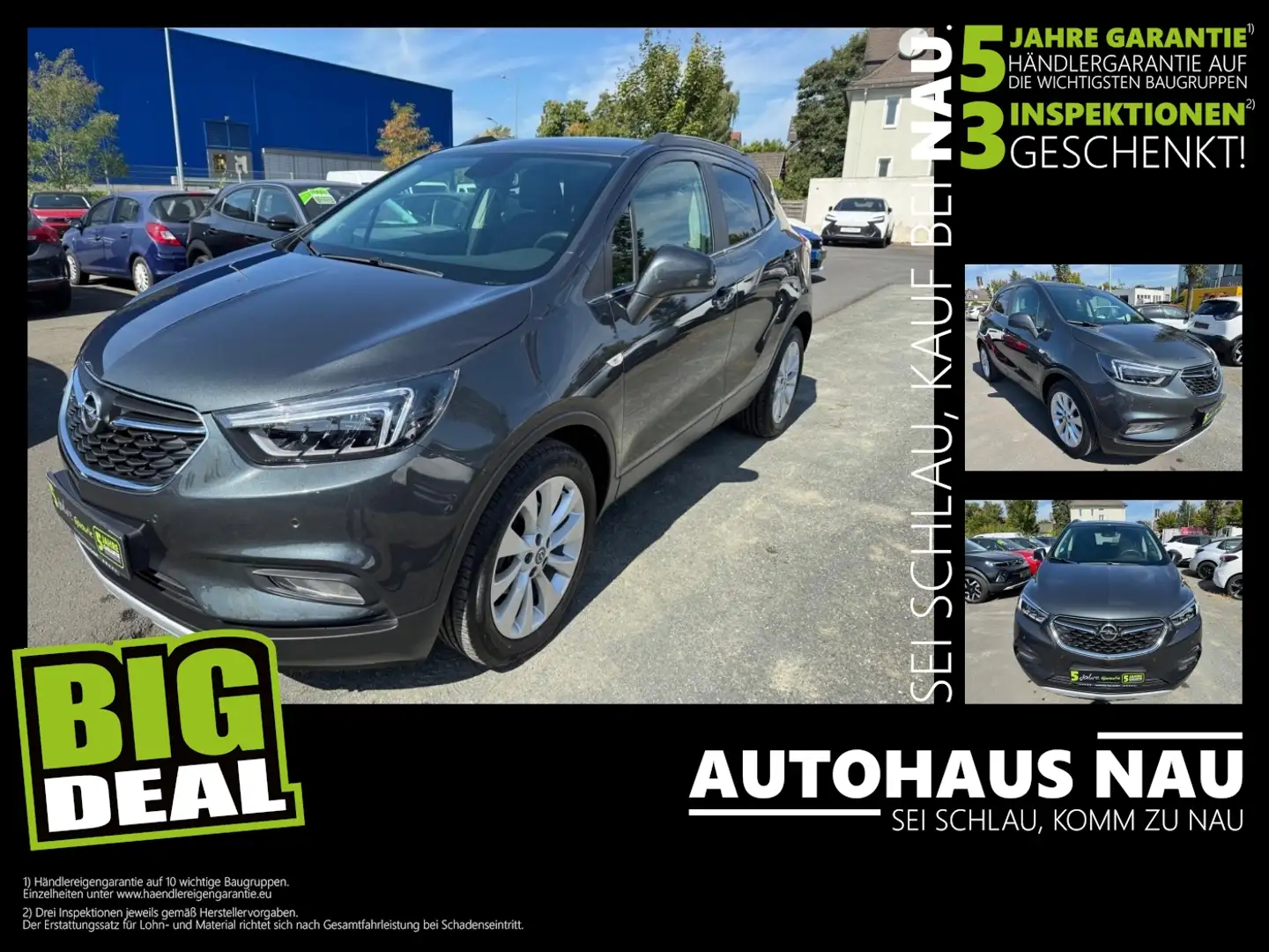 Opel Mokka X 1.4 Allrad Innovation LED+Navi+SHZ+Kam. Inkl. Insp Grijs - 1