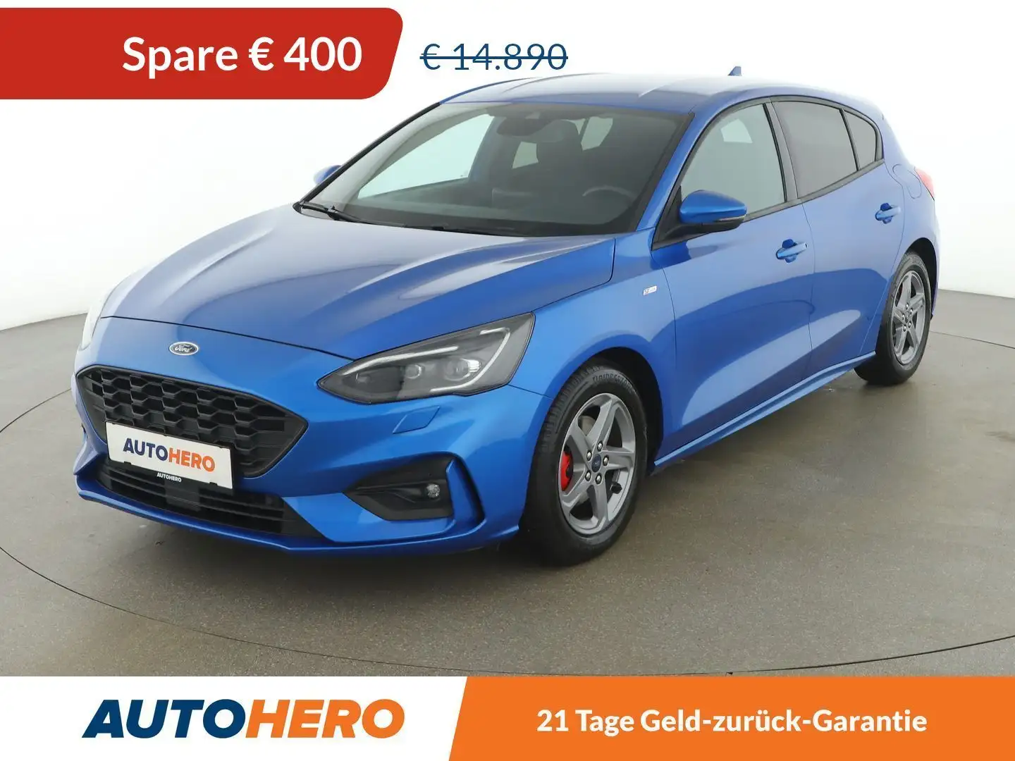 Ford Focus 1.0 EcoBoost ST-Line Blau - 1