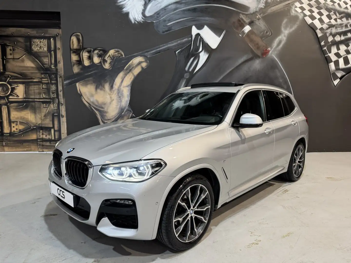 BMW X3 (3) xDrive20d 190ch M Sport BVA8 Toit Ouvrant Grijs - 2