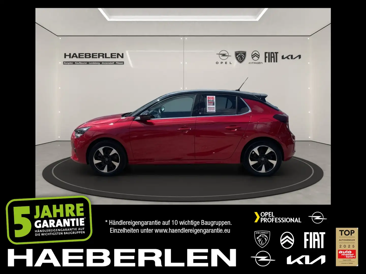 Opel Corsa F e Elegance NAVI Kliamauto Intellilux Rot - 1