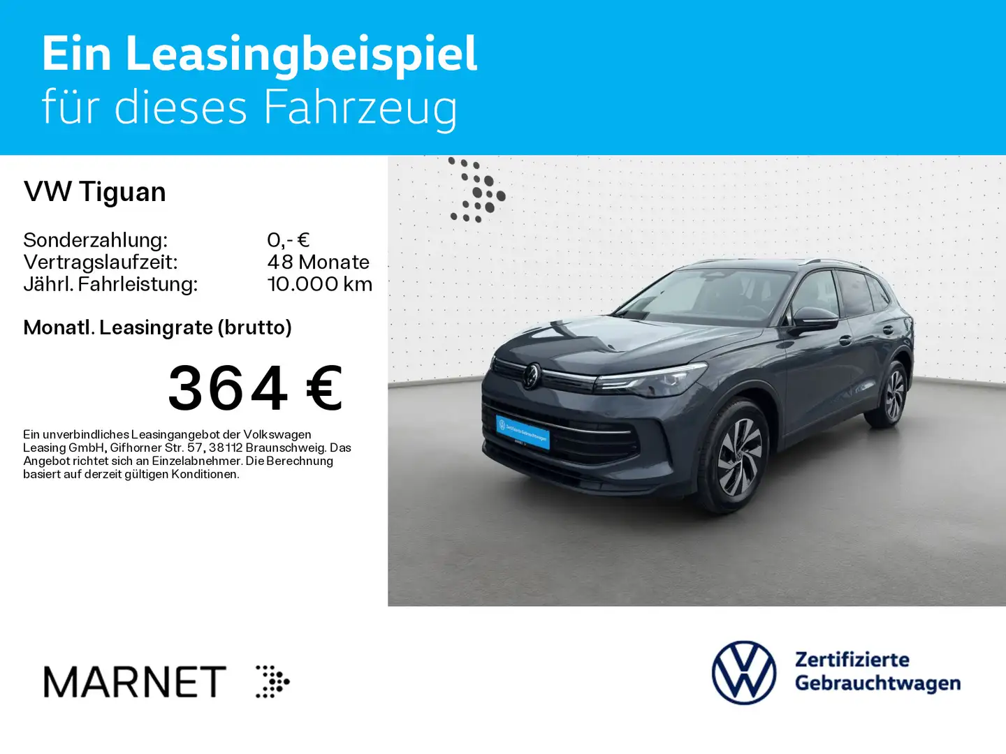 Volkswagen Tiguan 1.5 eTSI DSG LIFE*AHK*LED*KAMERA*PDC*SHZ* Grau - 2