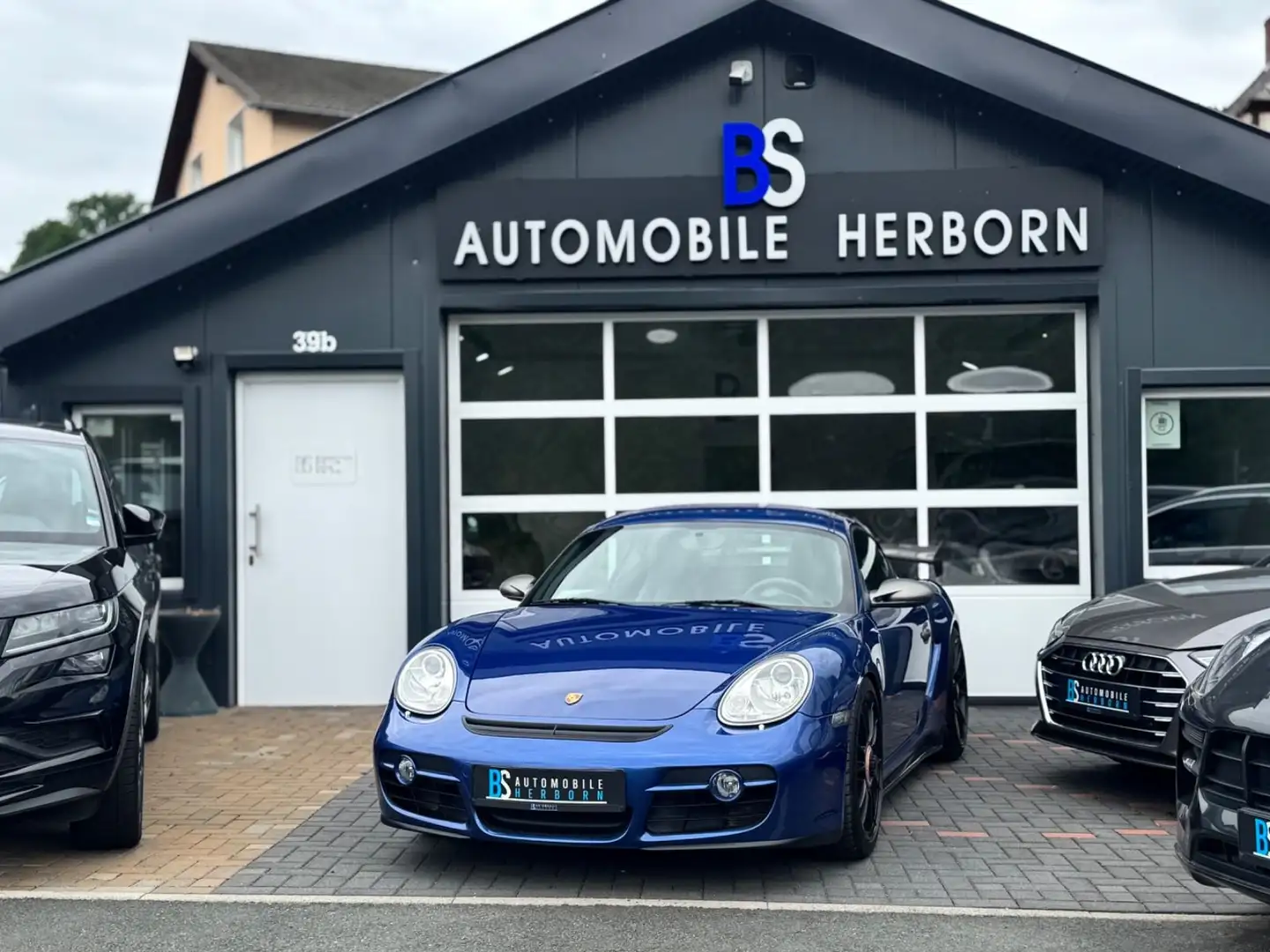 Porsche Cayman S/GT4-Optik/Shz./Leder/Schalter/Bi-Xenon Modrá - 1