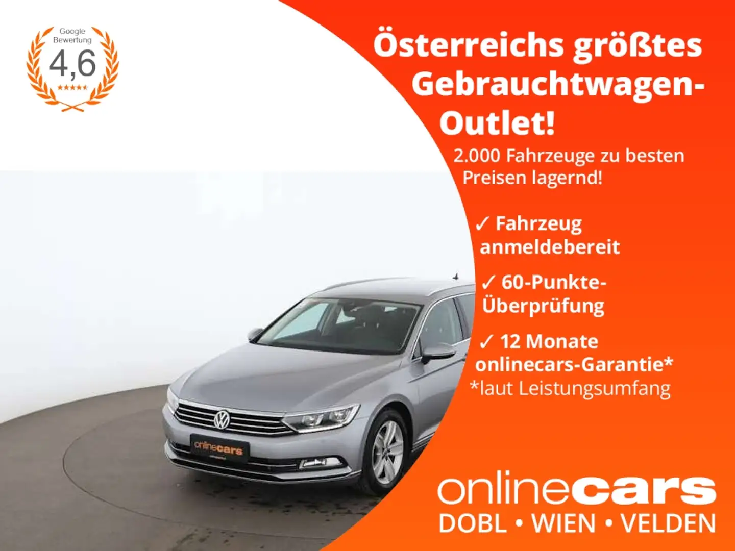 Volkswagen Passat Variant 2.0 TDI Highline 4x4 Aut LED AHK Srebrny - 1