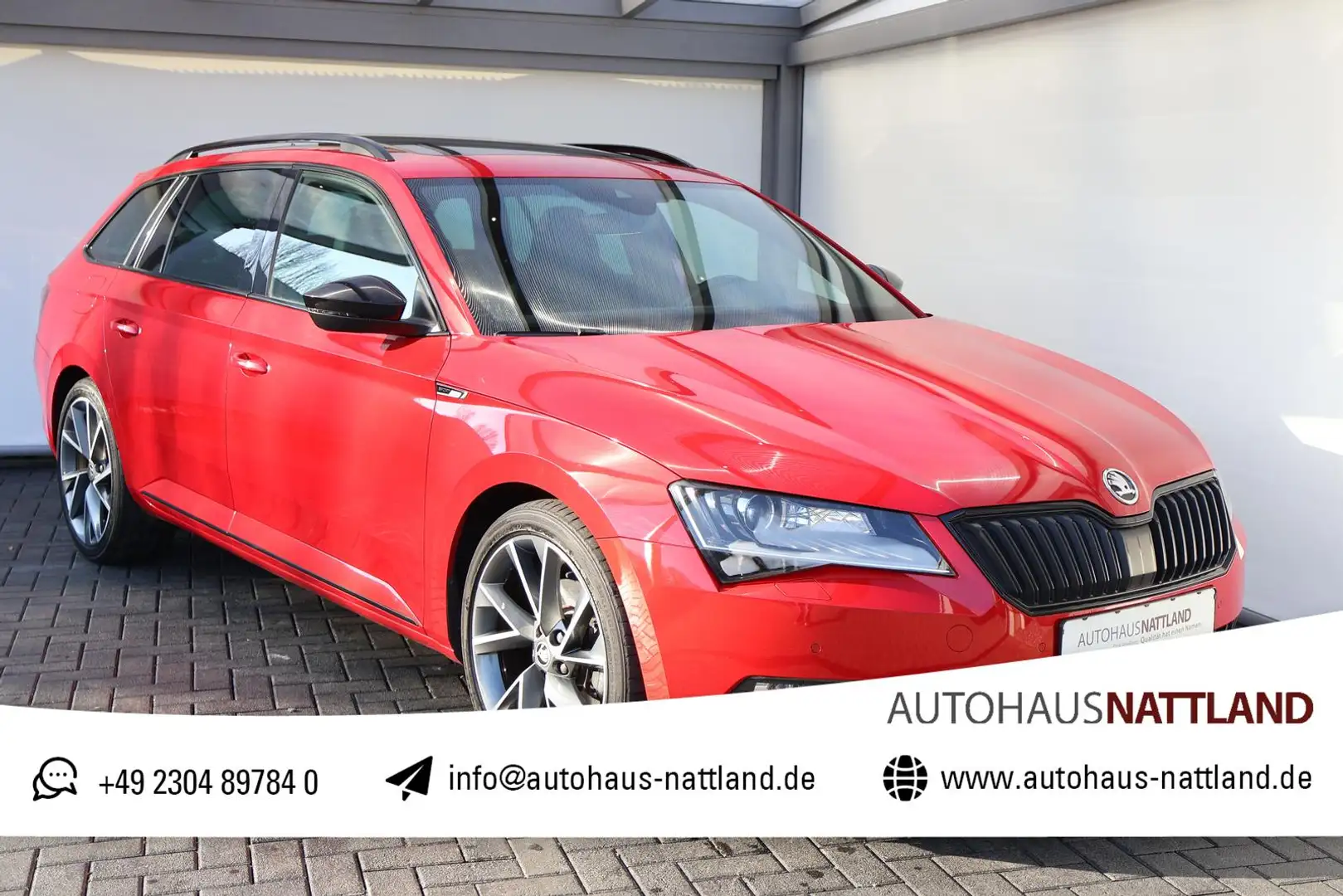 Skoda Superb Sportline 2.0 TSI RFK Pano Alcant. AHK Rouge - 1