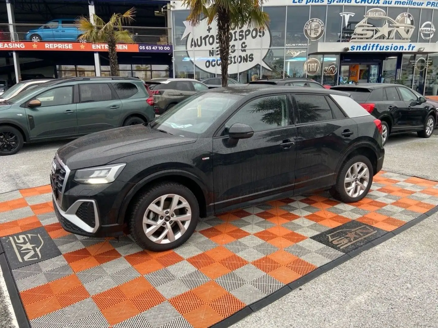 Audi Q2 35 TFSI 150 S-TRONIC S-LINE Ext GPS Caméra Hayon K Noir - 1