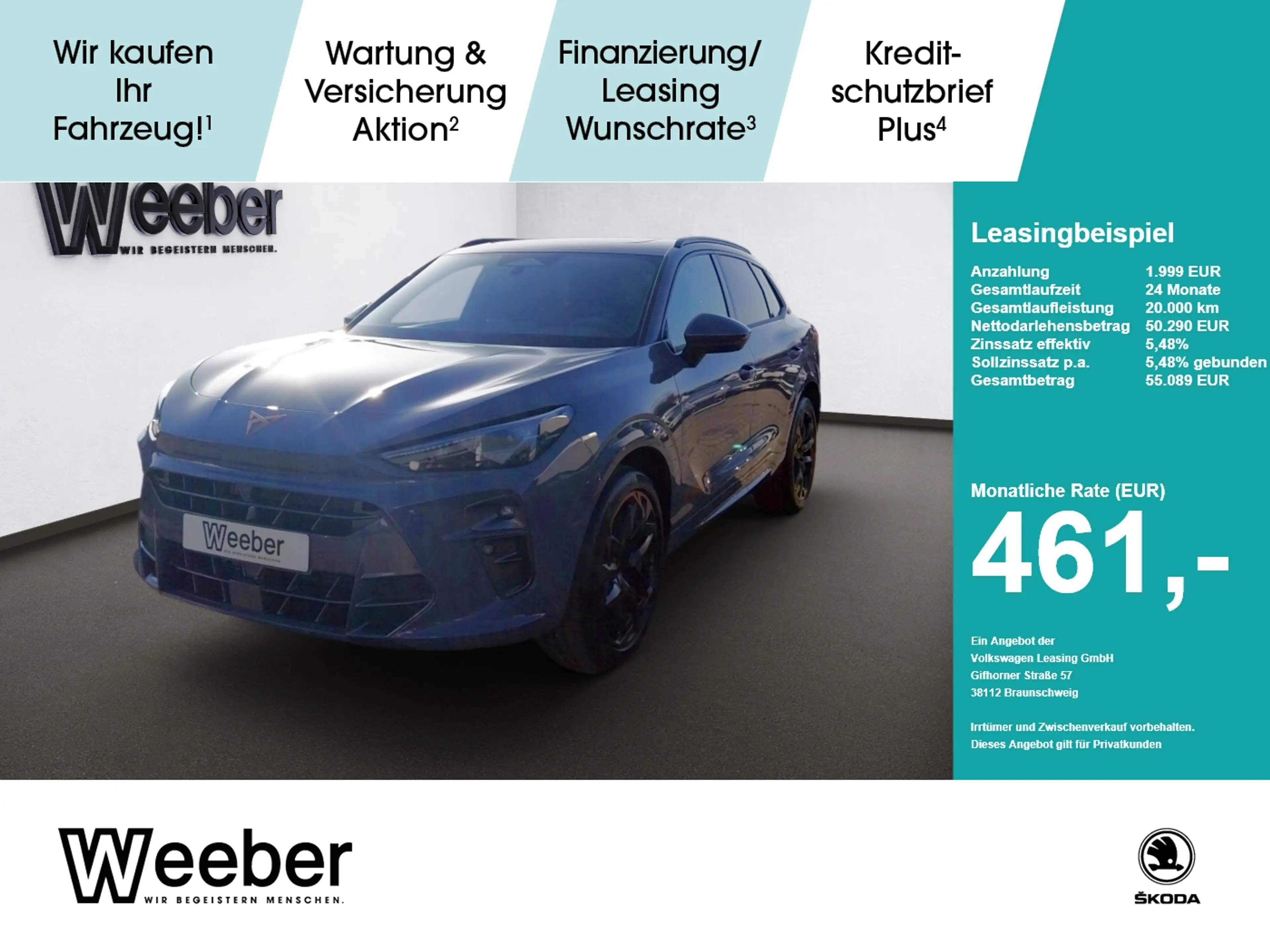 CUPRA Terramar VZ 2.0 TSI 7-Gang DSG 4Drive Akebono 6-Kolben-High