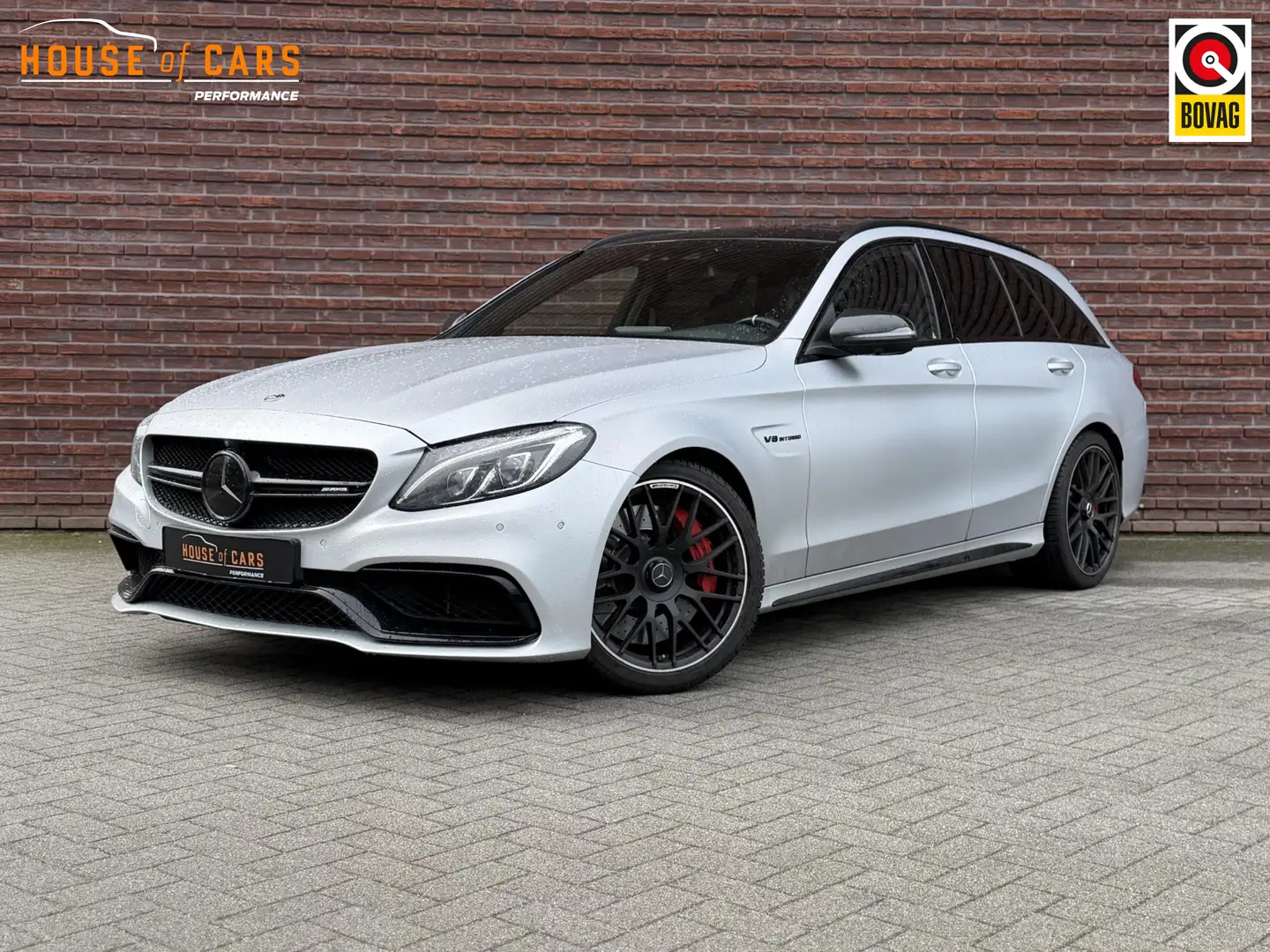 Mercedes-Benz C 63 AMG Estate 510pk 63S |dealer onderhouden|bucket seats| Gris - 1