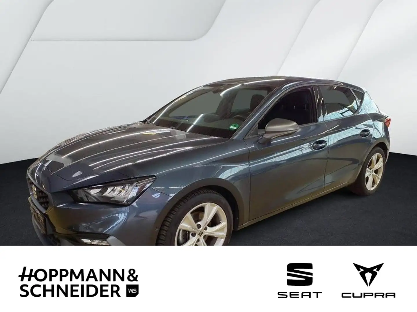SEAT Leon 2.0 TDI DSG FR-Line Navi LED ACC SHZ Gris - 1