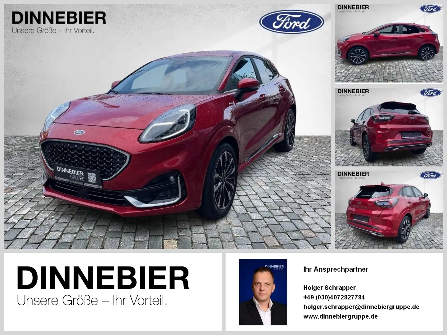 Ford Puma ST-LINE VIGNALE. 2020.75 MY. LIM. 5-TUERIG Rouge - 1