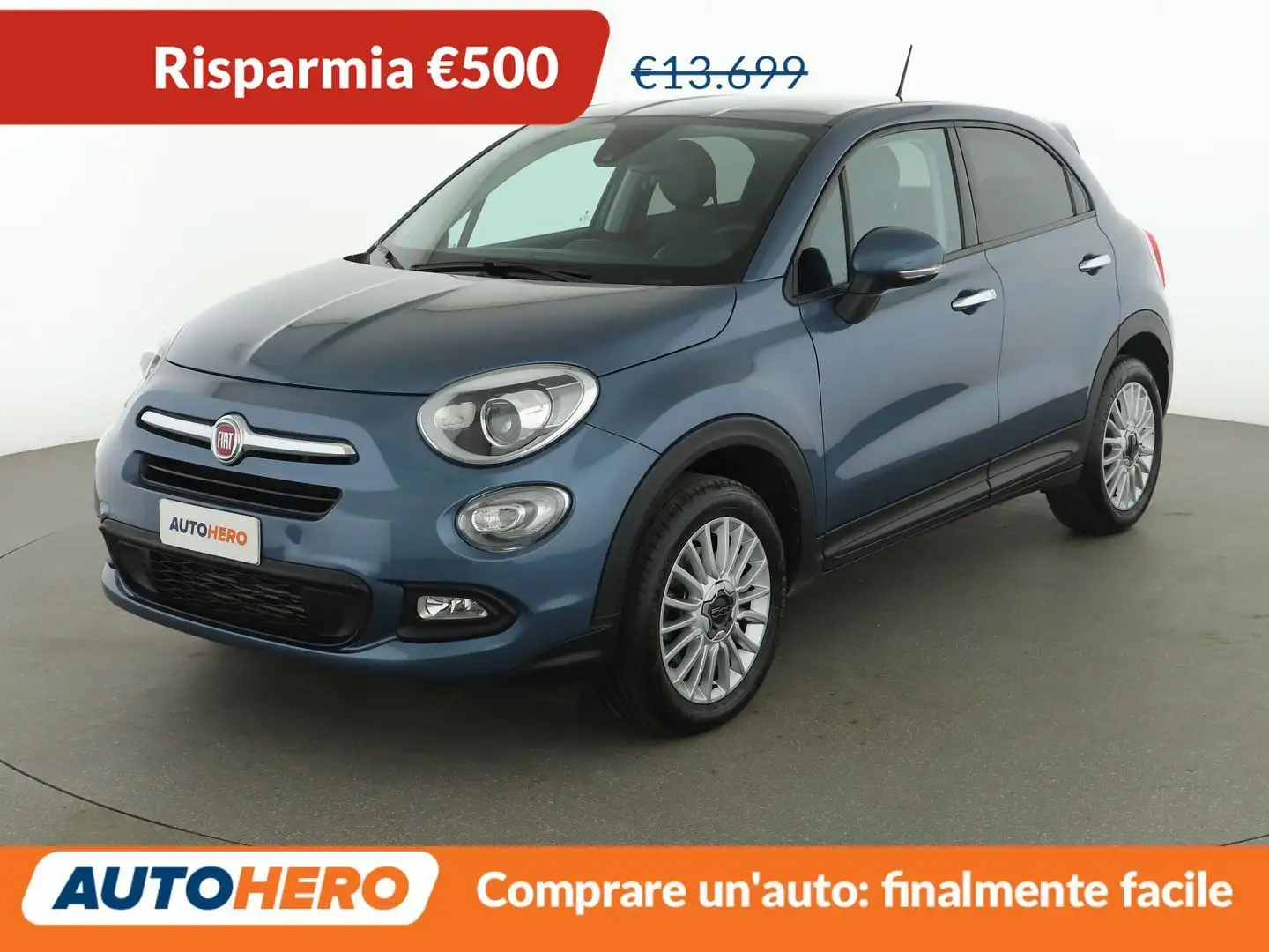 Fiat 500X 1.4 Turbo Lounge 140 CV DCT Blau - 1