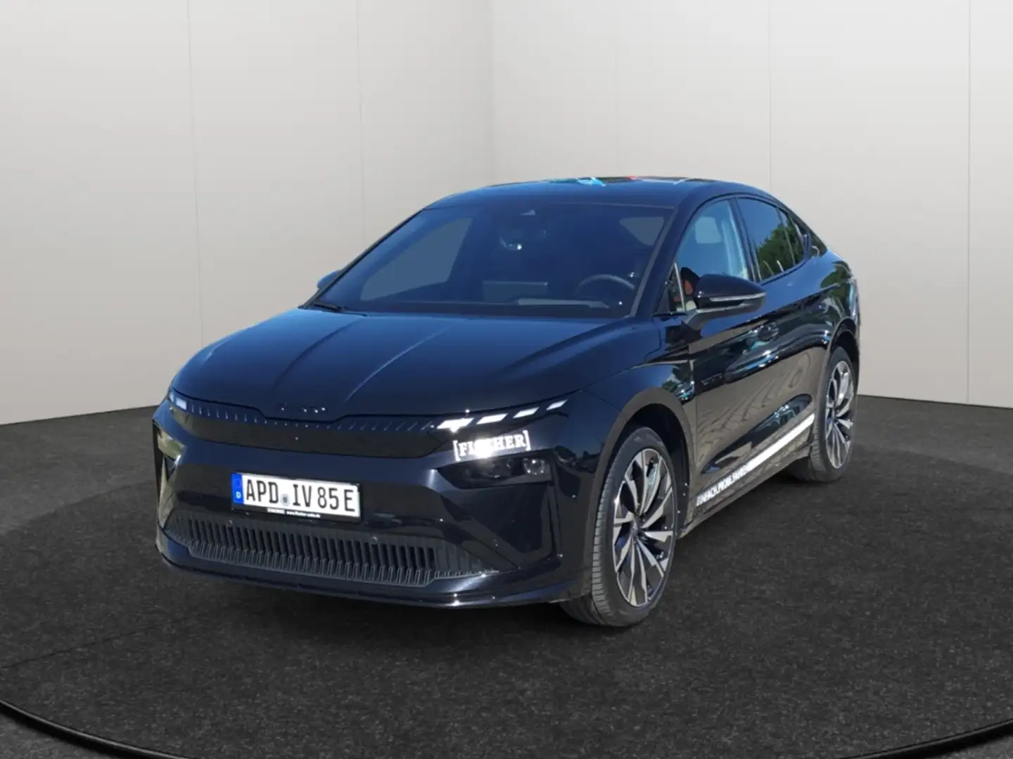 Skoda Enyaq Coupe 85 Sportline Matrix AHK Navi HUD 360° ACC CA Schwarz - 1
