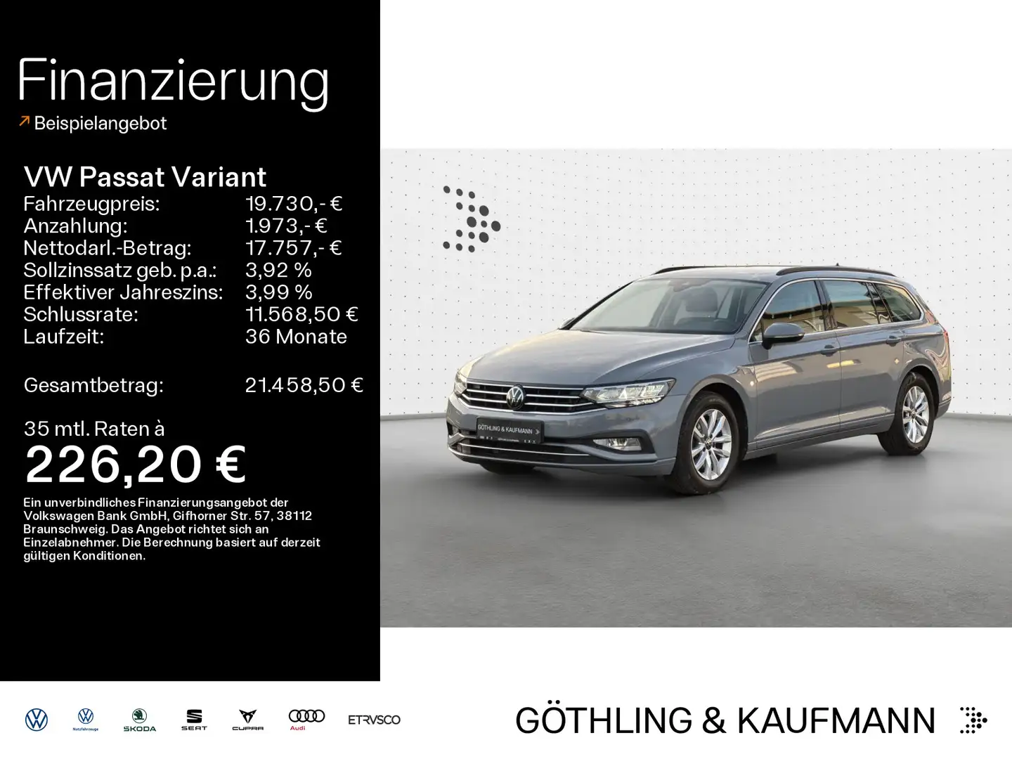 Volkswagen Passat Variant Business 1.5 TSI DSG*NAVI*KAM*SHZ Gris - 1