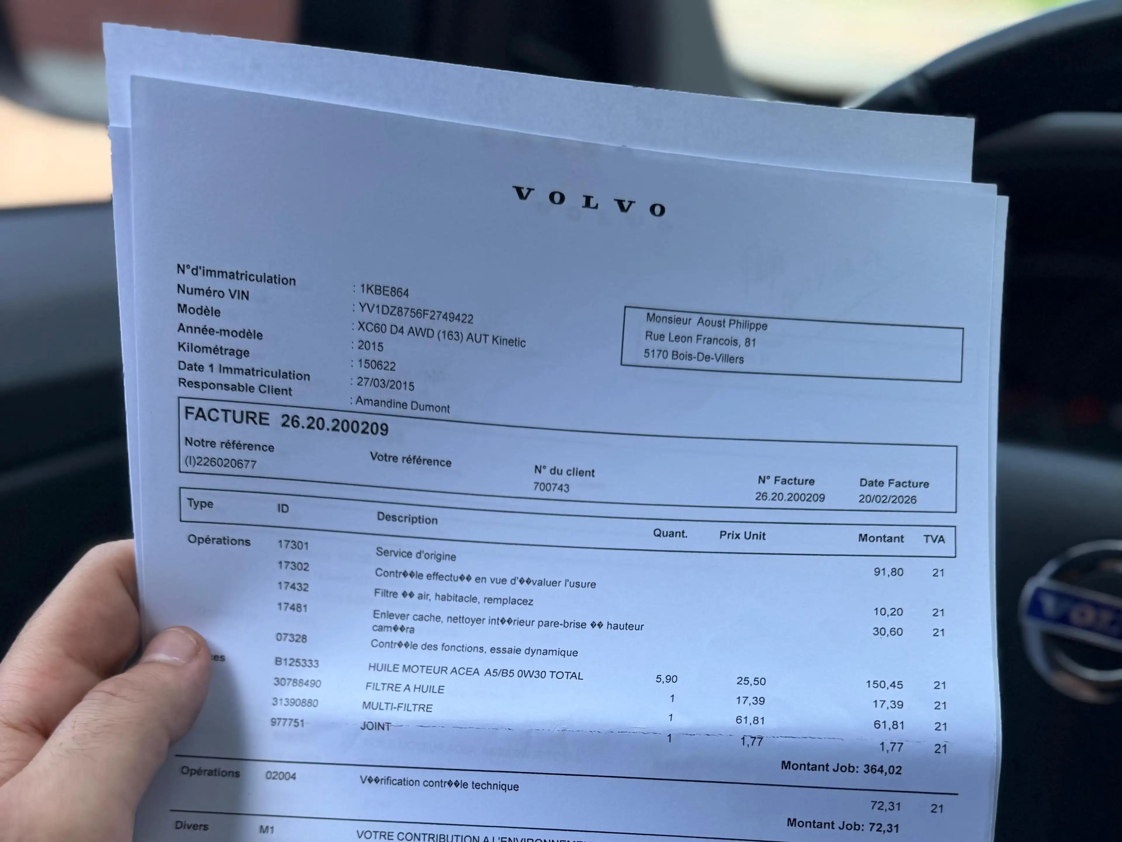 Volvo XC60 XC60 2.0 D4 Kinetic Geartronic — photo 19