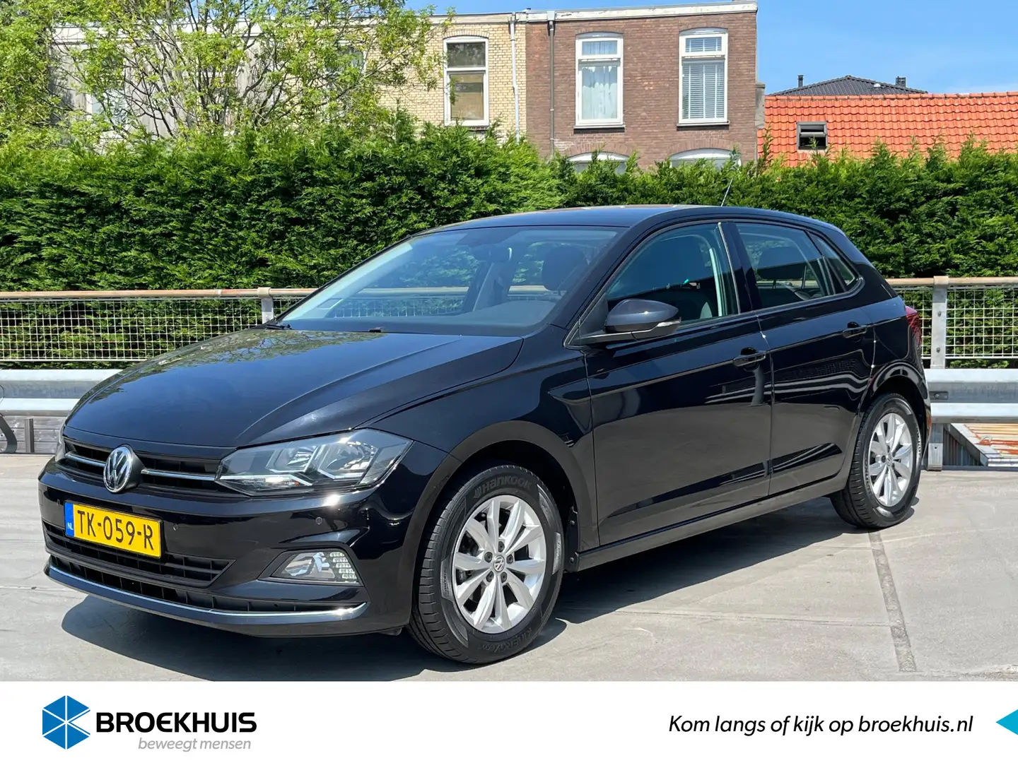 Volkswagen Polo 1.0 96PK TSI Highline | Stoelverwarming | Cruise C Zwart - 1