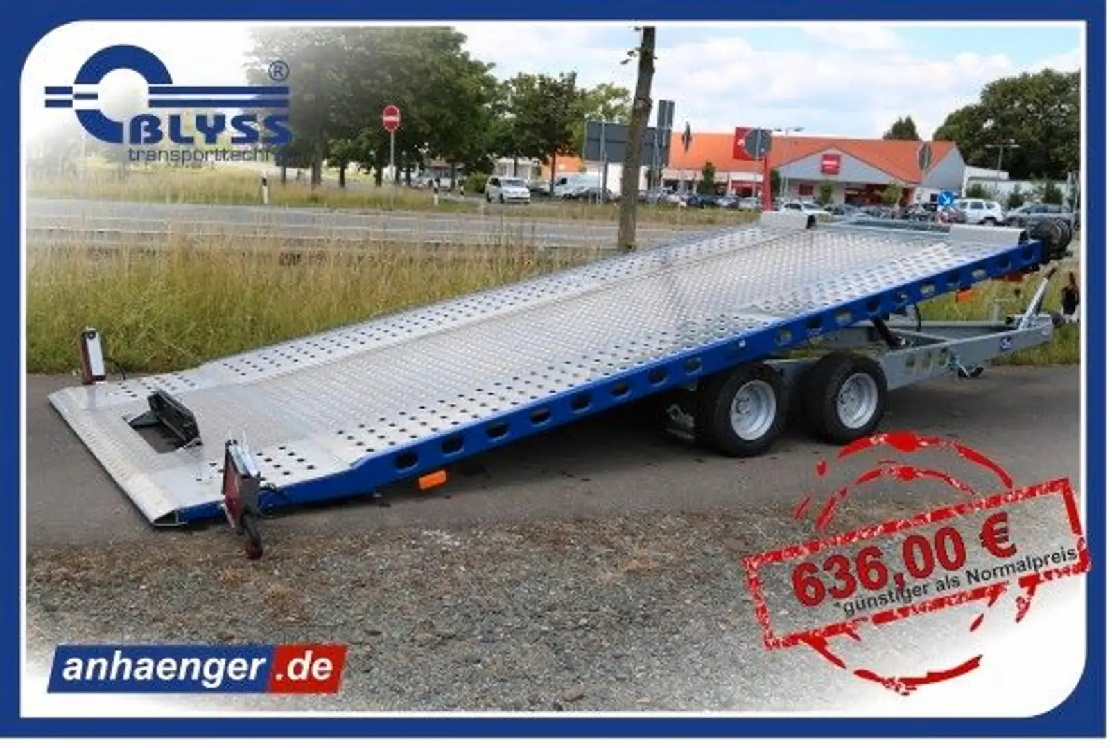 Blyss Autotransporter Anhänger 460x203cm 2500kg zGG - 1