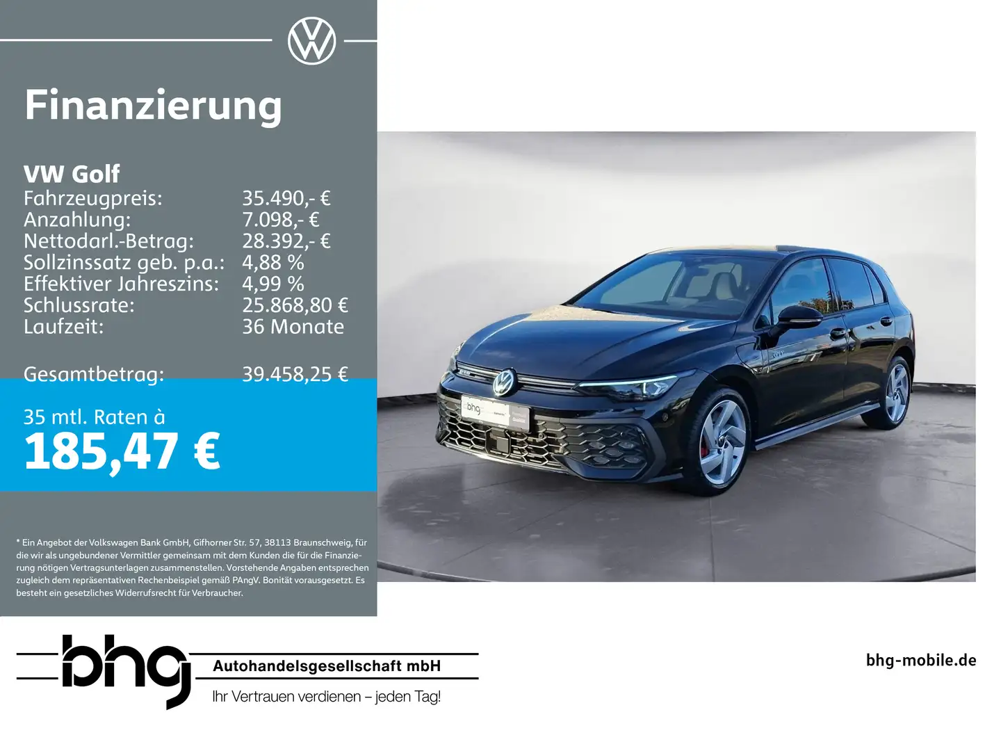 Volkswagen Golf GTE GTE 1.5 eHybrid DSG Mode3 BlackStyle AHK HU Schwarz - 1