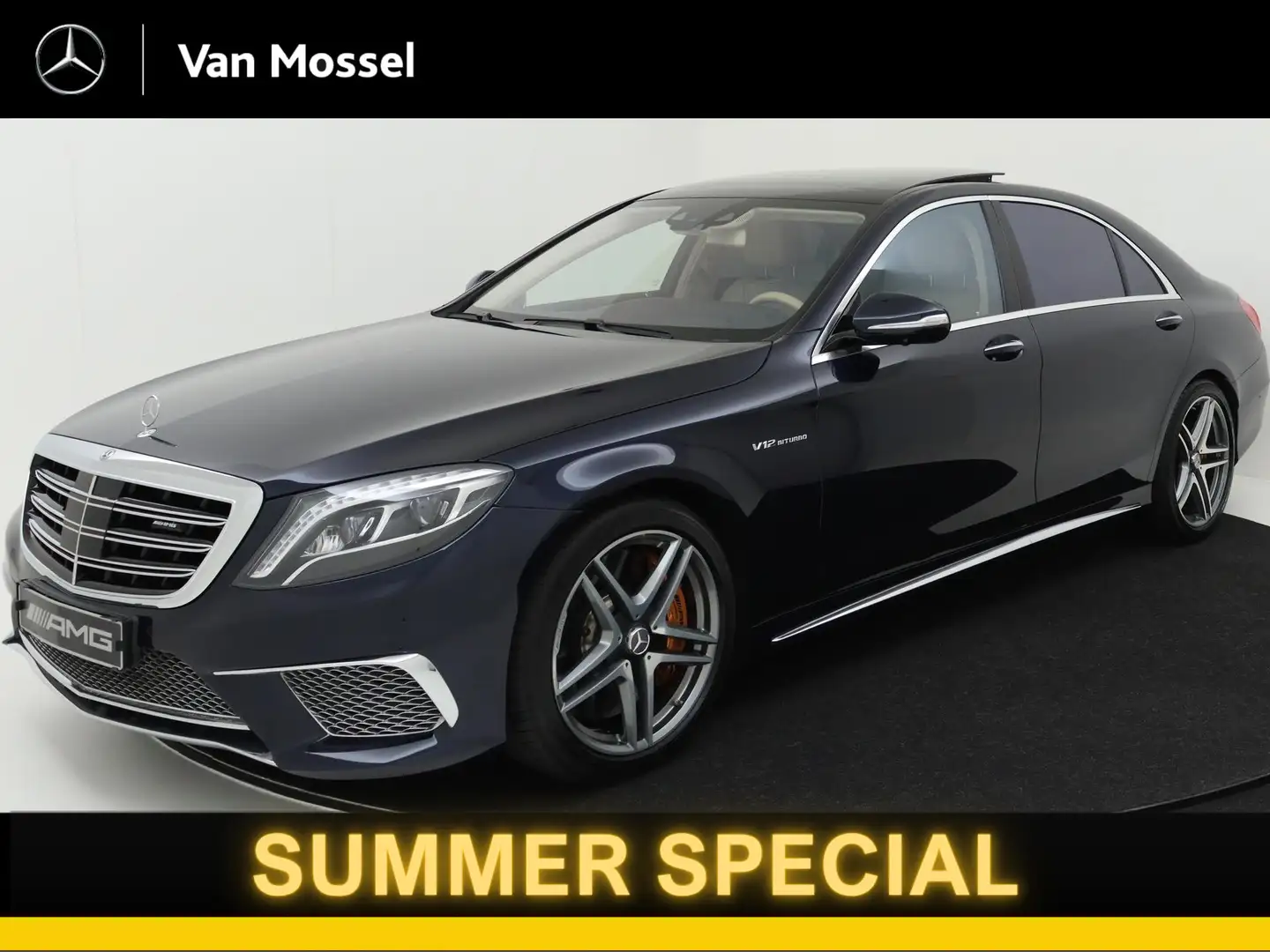 Mercedes-Benz S 65 AMG Lang / Stoelverwarming / Stoelventilatie / 360Grad Albastru - 1