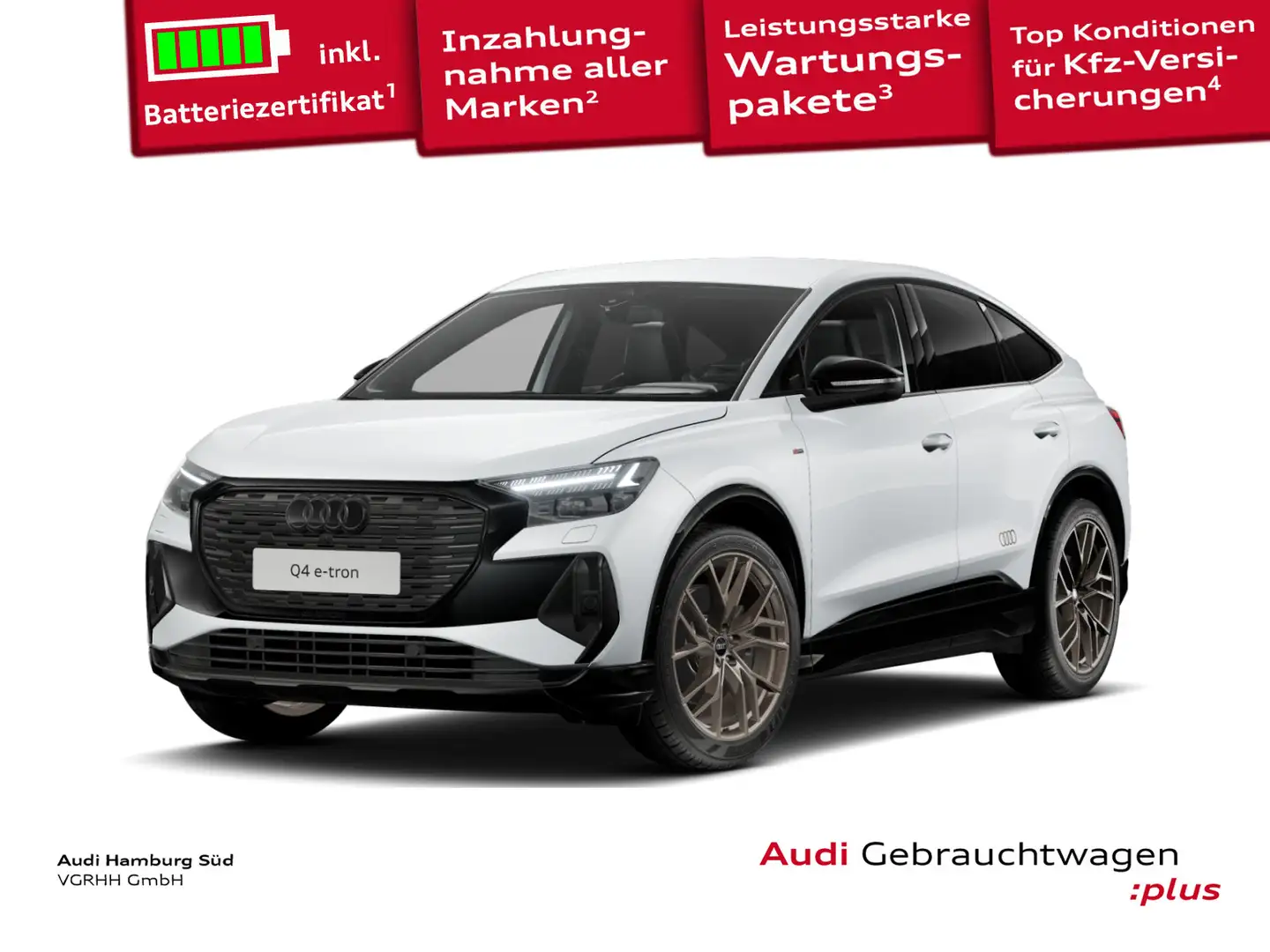Audi Q4 e-tron Q4 Sportback 45 e-tron qu S LINE-EDITION/SONOS Weiß - 1