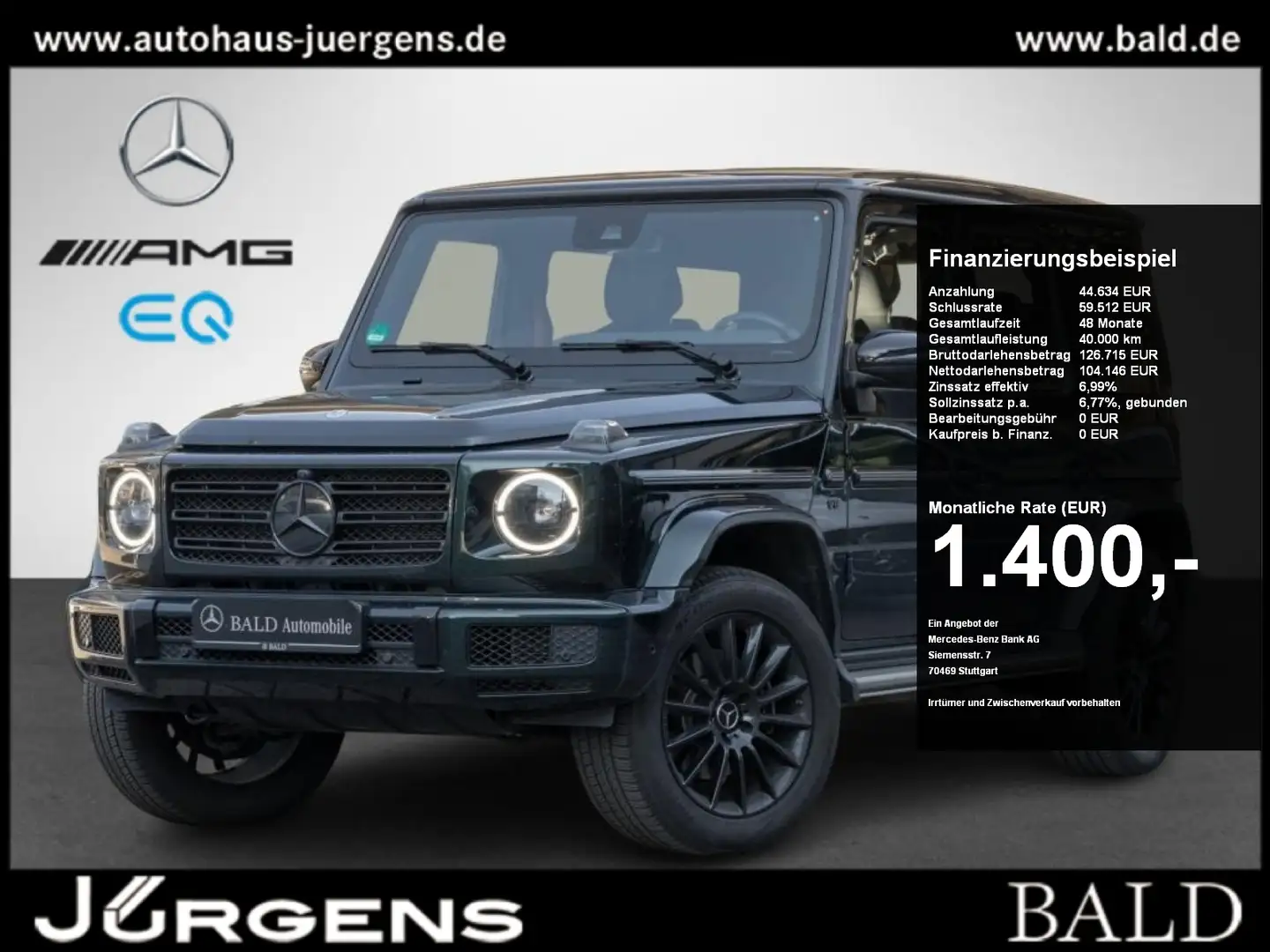 Mercedes-Benz G 500 Comand/Wide/ILS/SHD/Burm/360/Totw/Night Groen - 1