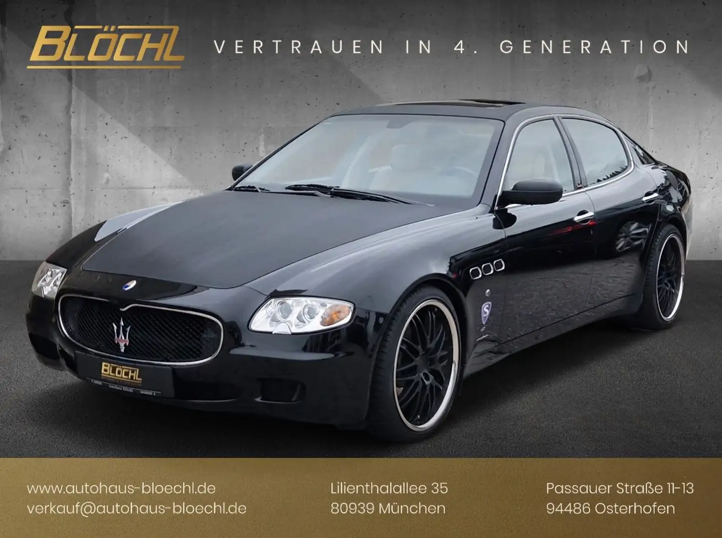 Maserati Quattroporte Limousine in Schwarz gebraucht in Osterhofen