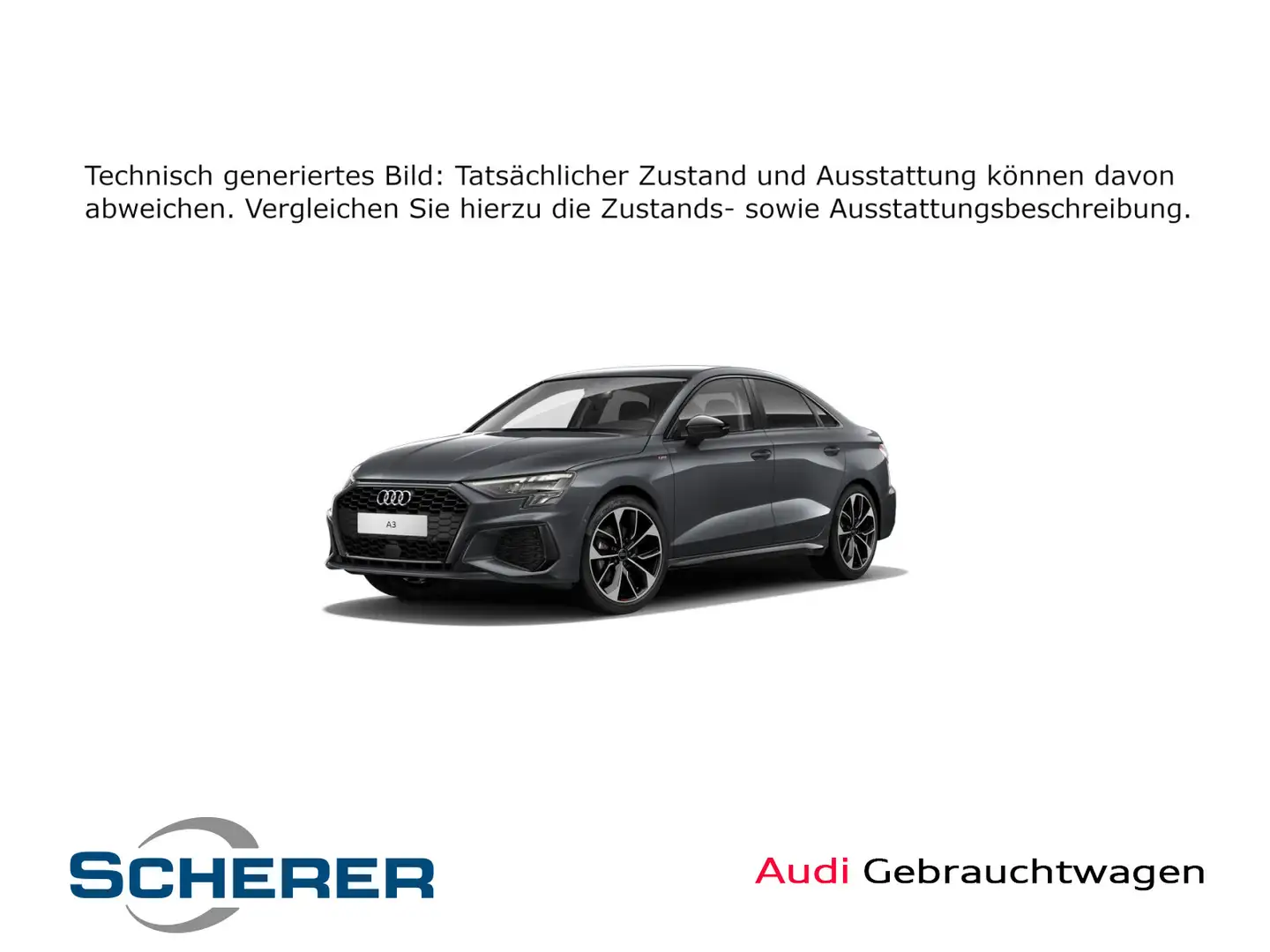 Audi A3 Limousine 35 TFSI S Tronic Led,S-Line,RFK Grau - 1