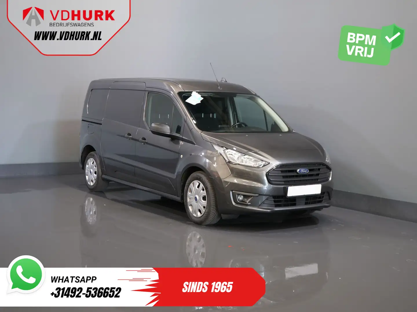 Ford Transit Connect 1.0 EcoBoost BENZINE L2 Trend BPM VRIJ! Ready2Go N Gris - 1