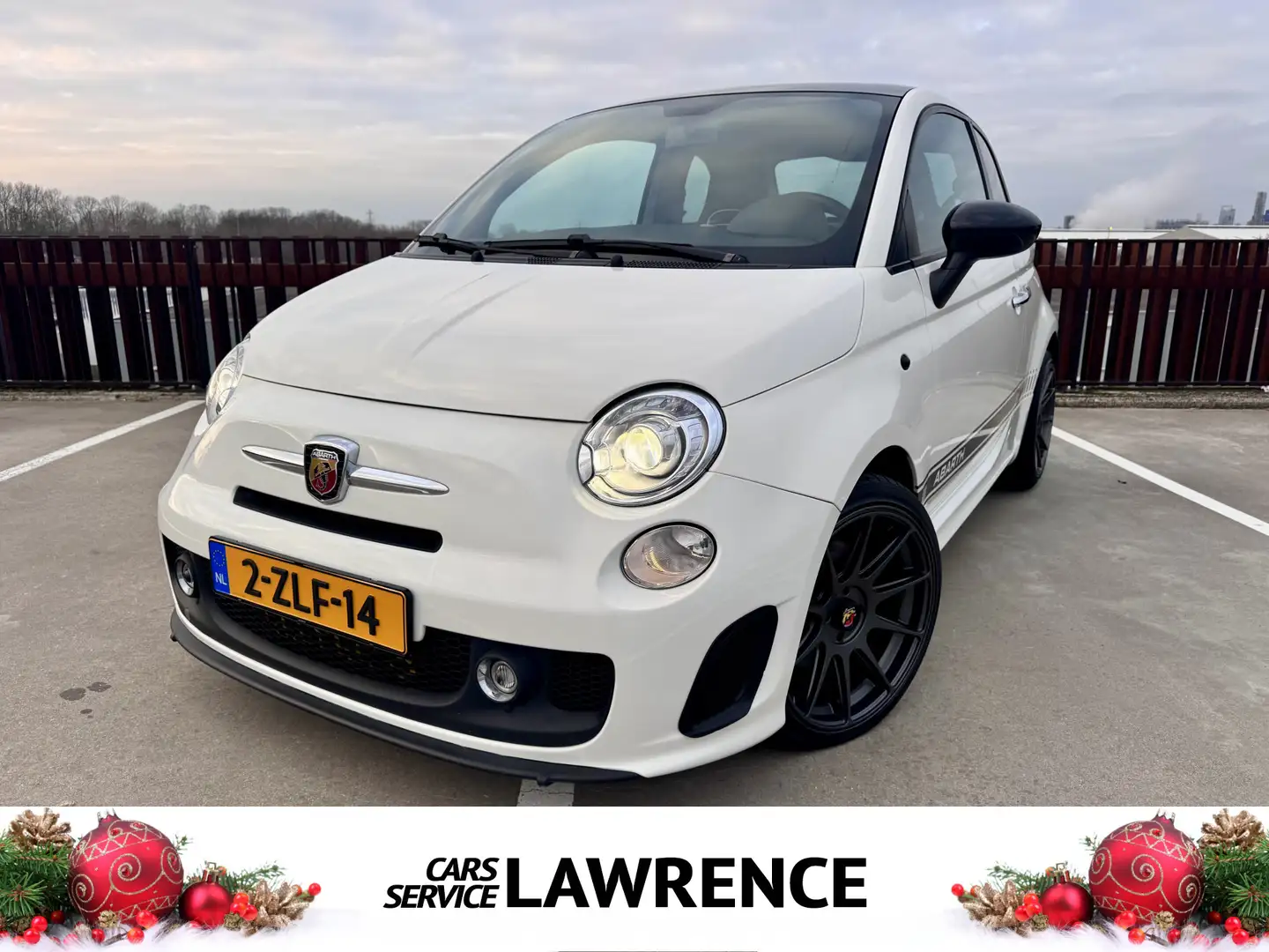 Fiat 500 Abarth 1.4-16V Lounge | Pano-dak | Leer | Xenon | ECC air Blanc - 1
