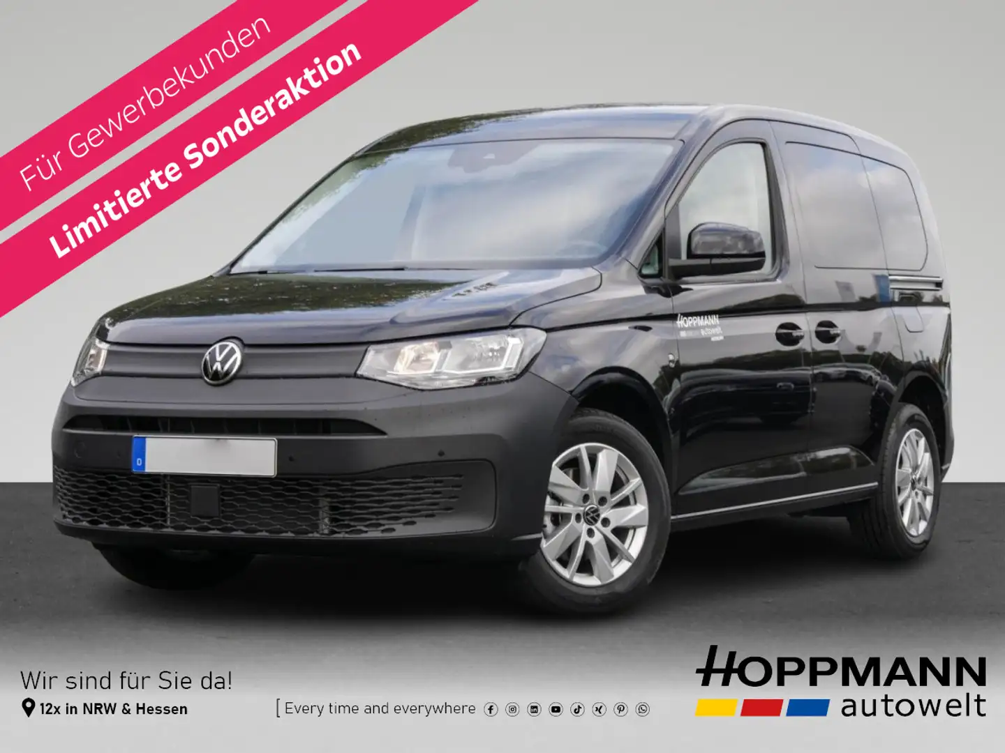 Volkswagen Caddy 2.0 TDI AHK Klima Winterpaket Schwarz - 1
