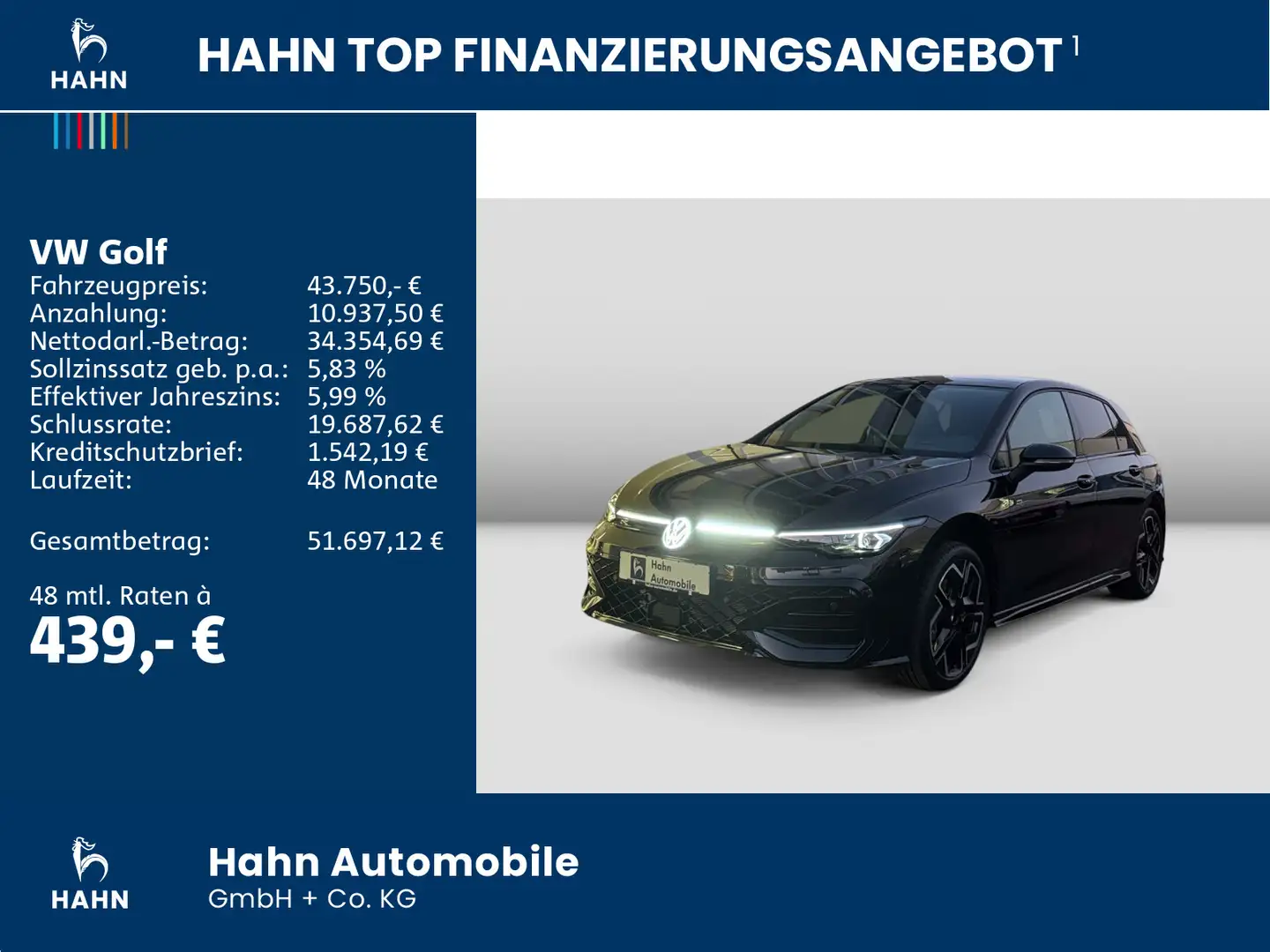 Volkswagen Golf R-Line 2,0TSI 4M 150kW H&K 360° HUD PANO IQ Schwarz - 2