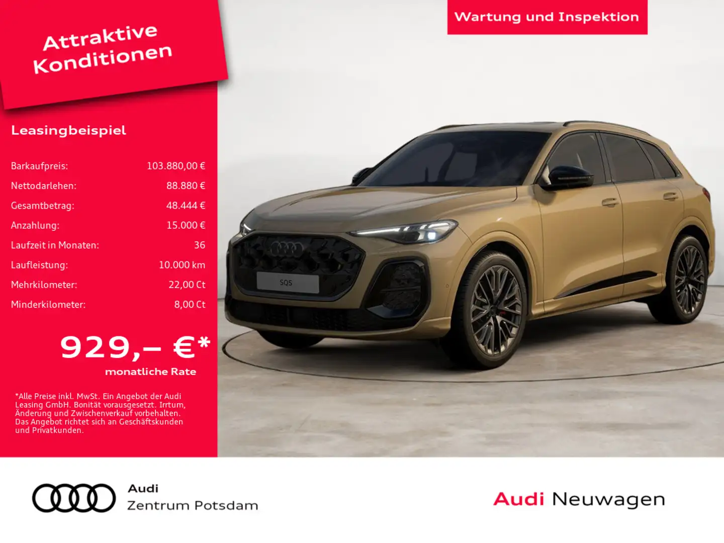 Audi SQ5 SUV TFSI NAVI AHK HUD B&O STANDHZ PANO Auriu - 1