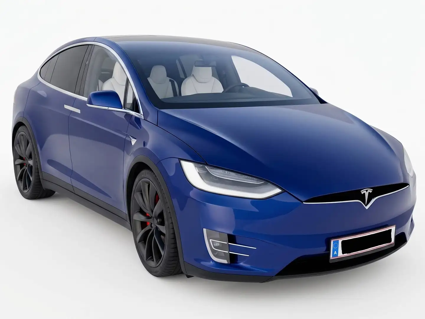 Tesla Model X Dual Motor Performance Ludicrous / Vst.-abz. / SUV Blau - 1