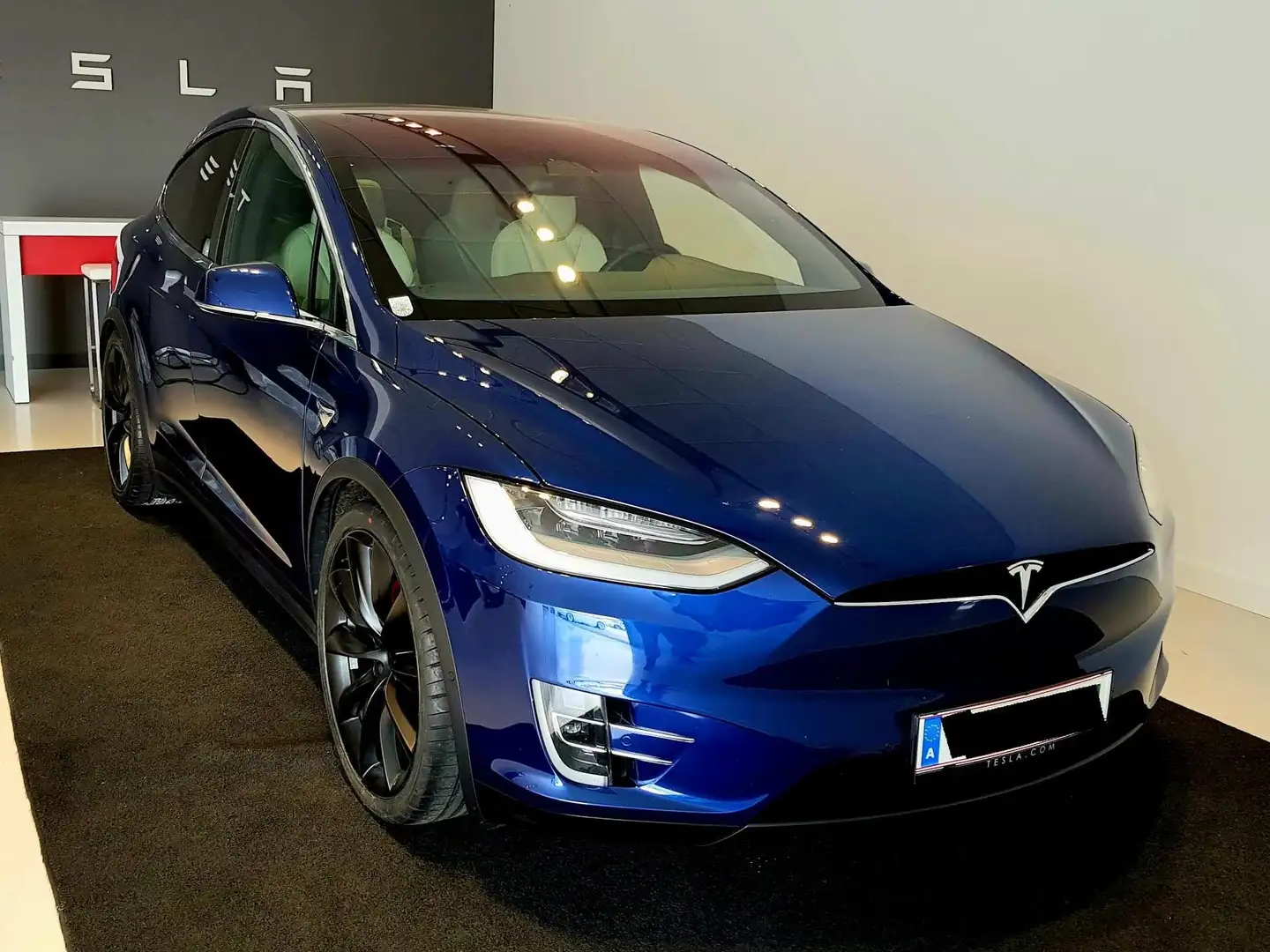 Tesla Model X Model X P90D Dualmotor Performance / Ludicrous Mode 90kWh (mit Batterie) Blau - 1
